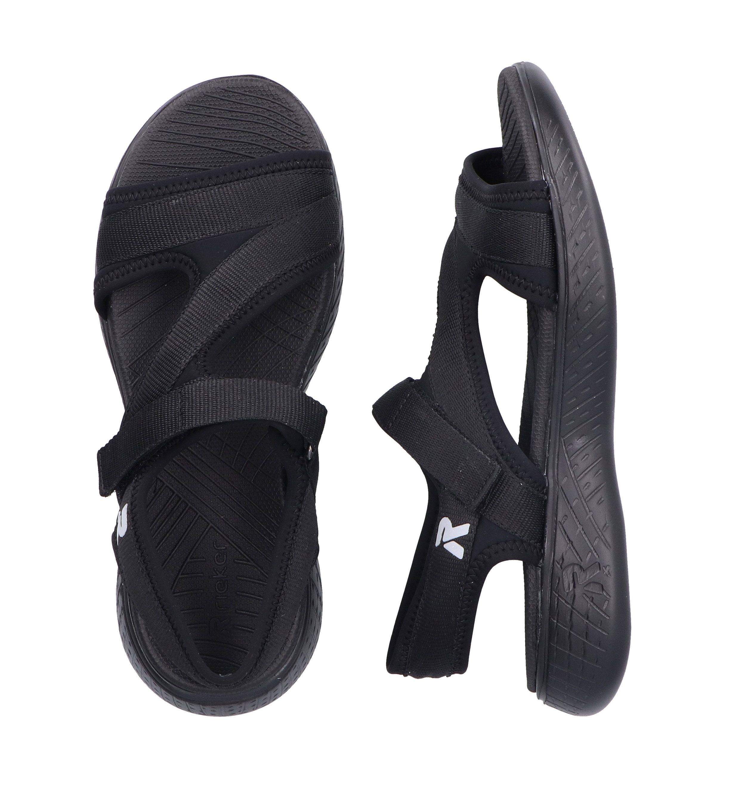 RIEKER Sport Sandalen Trekkingsandaal, outdoorsandaal, zomerschoen met klittenbandbandjes