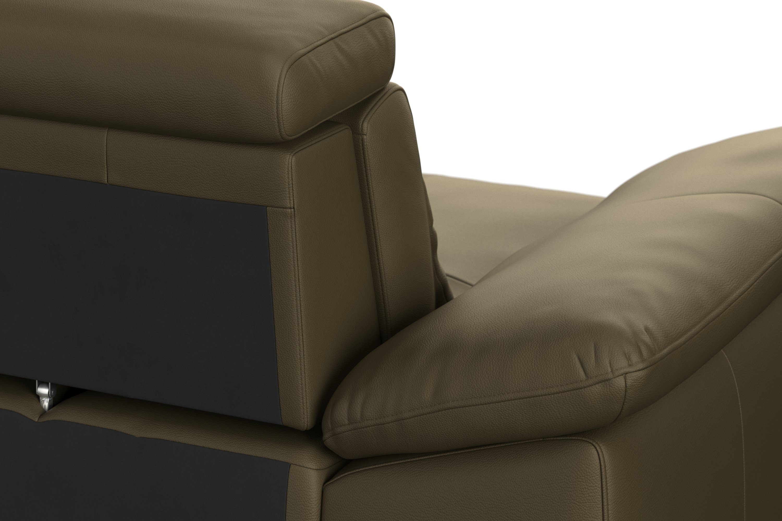 sit&more Hoekbank Cabrio L-vorm, met zitdiepteverstelling, arm- en hoofdsteunverstelling