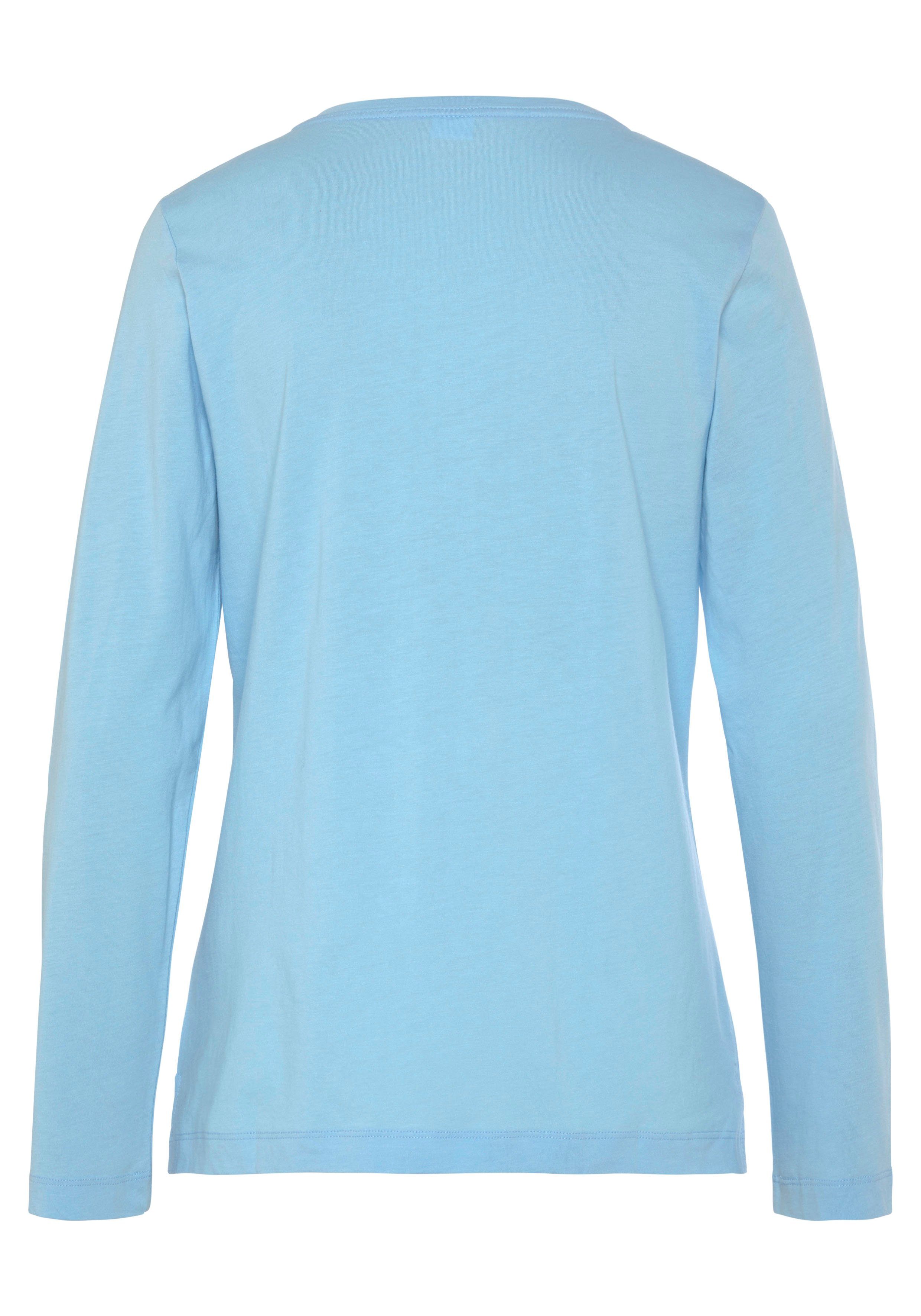 s.Oliver RED LABEL Beachwear Pyjama top met schattige frontprint