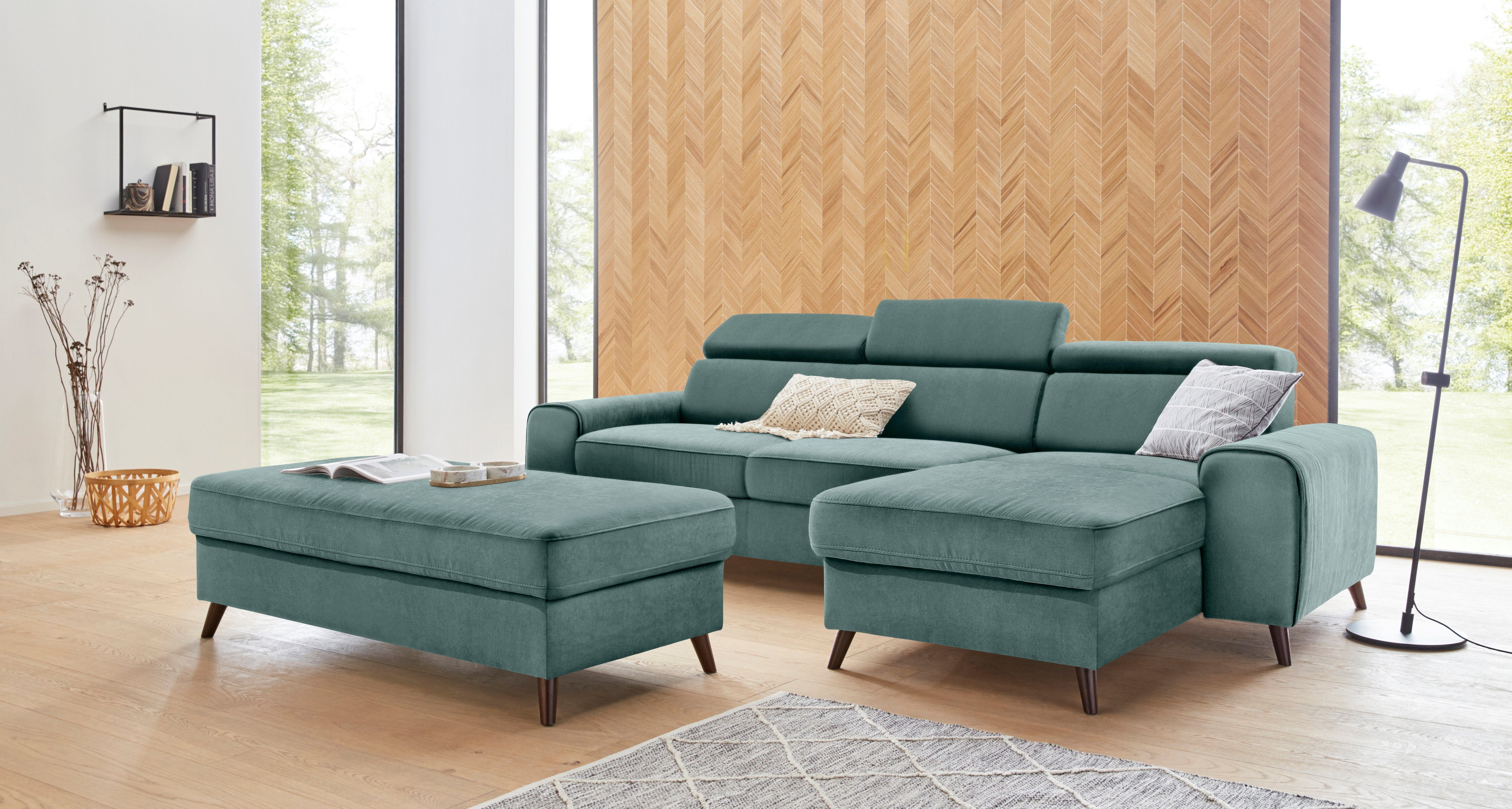 Exxpo - sofa fashion Hoekbank Forza inclusief verstelbare hoofd- en rugleuning, naar keuze met slaapfunctie