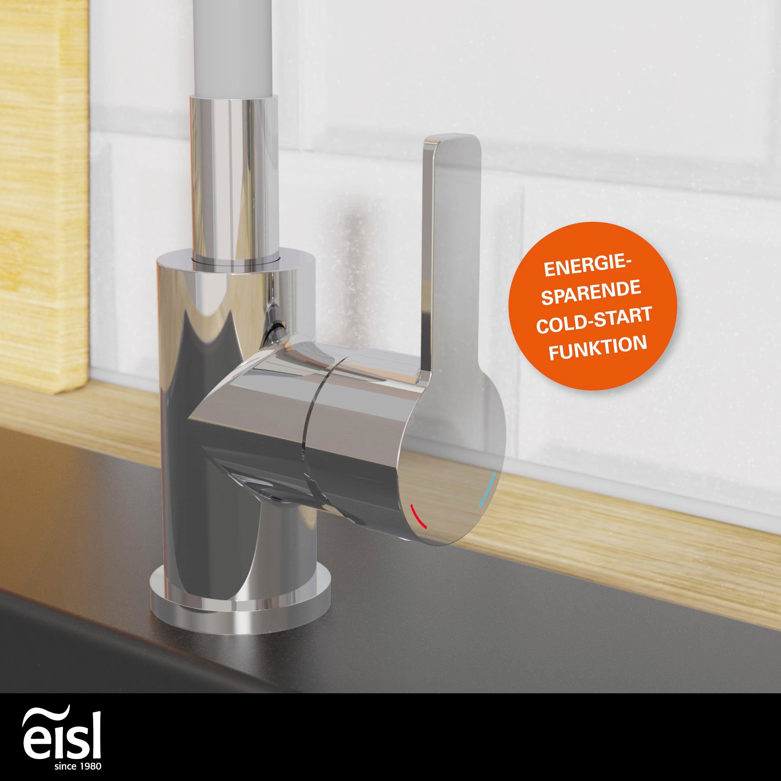 Eisl Gootsteen kraan Flexo energiebesparende cold-start, waterbesparende eco click,360° draaibaar