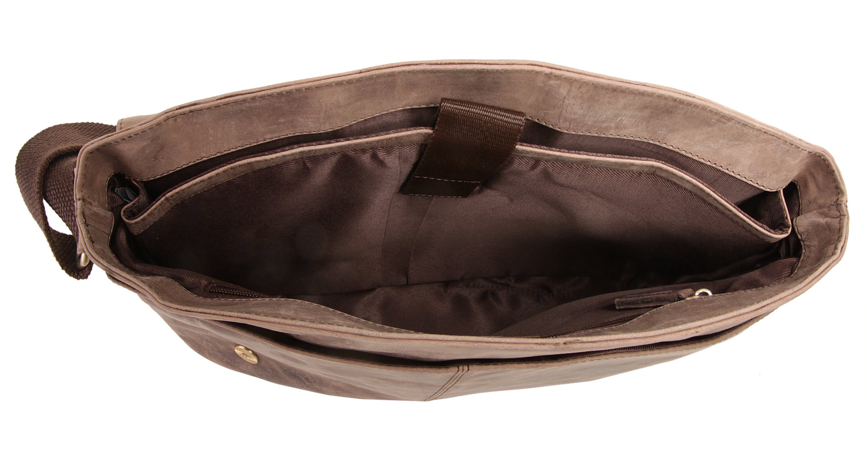 Bruno Banani Schoudertas ALL OVER echt leder