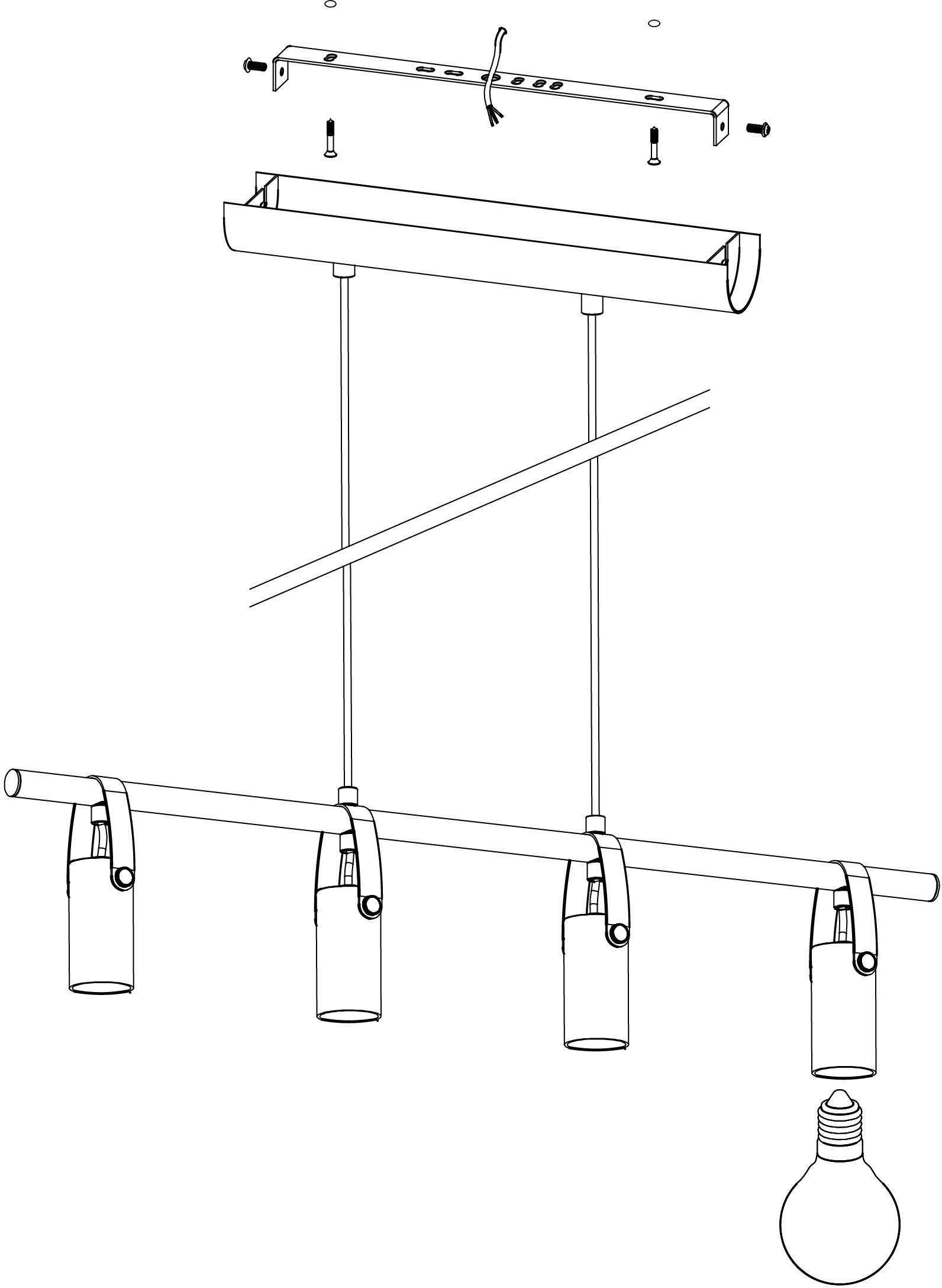 EGLO Hanglamp APRICALE Hanglamp, hanglamp
