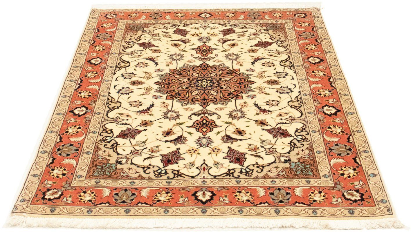 morgenland Vloerkleed Täbriz 50 Raj vloerkleed met de hand geknoopt beige handgeknoopt