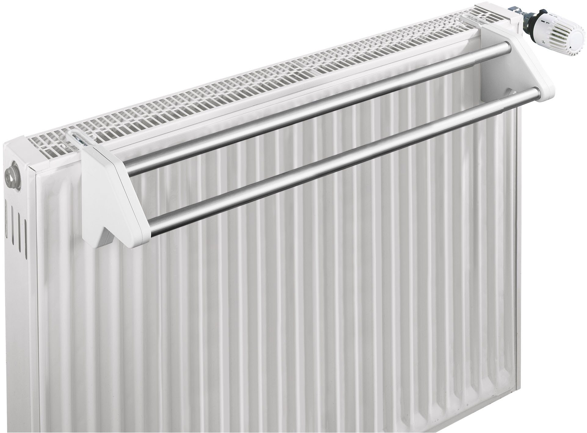 WENKO Droogrekje voor aan de verwarming Model Twin uitschuifbare wasdroger om aan deuren en radiatoren te hangen