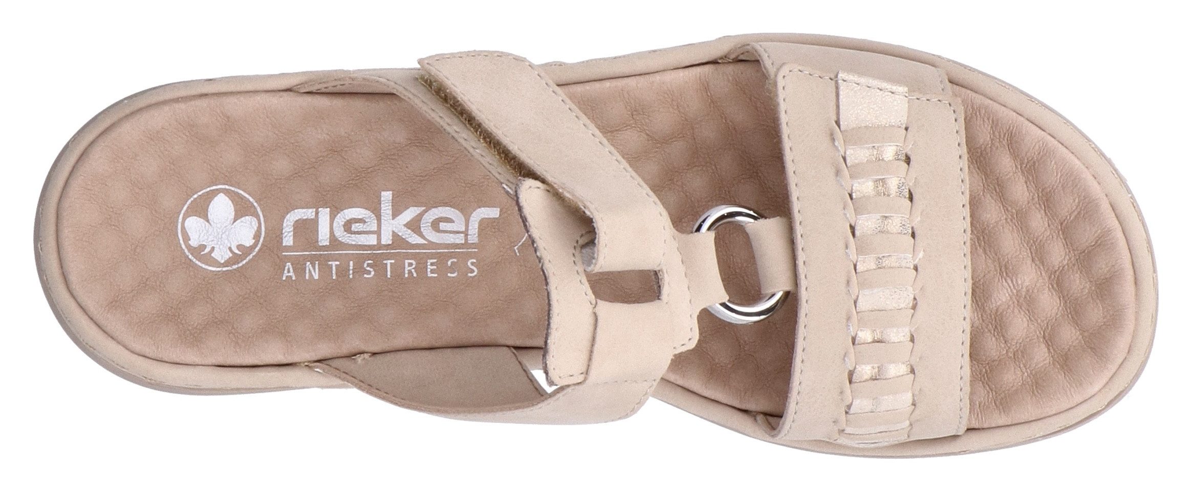 Rieker Slippers , zomerschoen, strandschoen met verstelbare klittenbandsluitingen
