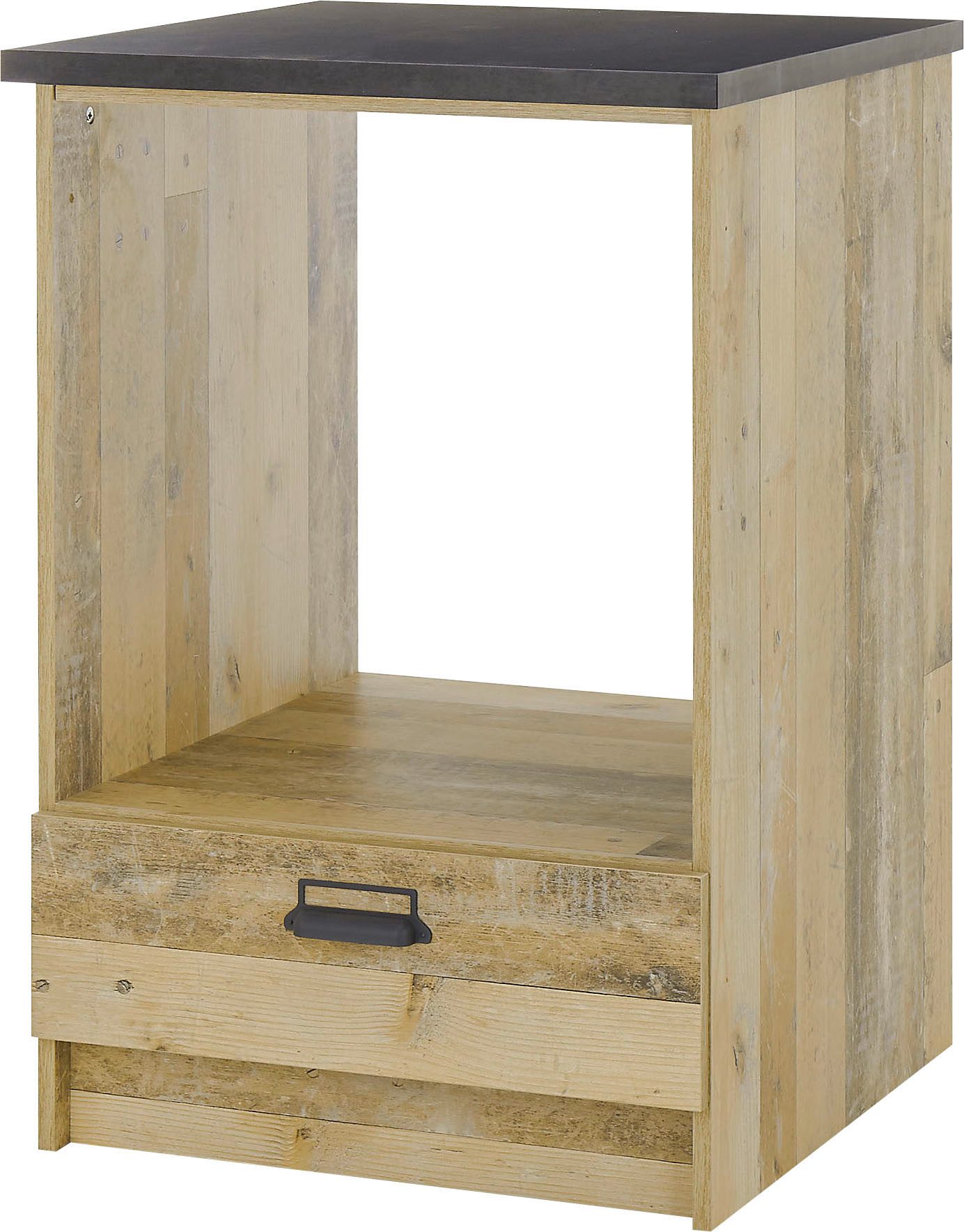 Home affaire Ombouwkast voor oven Sherwood met apothekersgrepen van metaal, breedte van het werkblad 63 cm