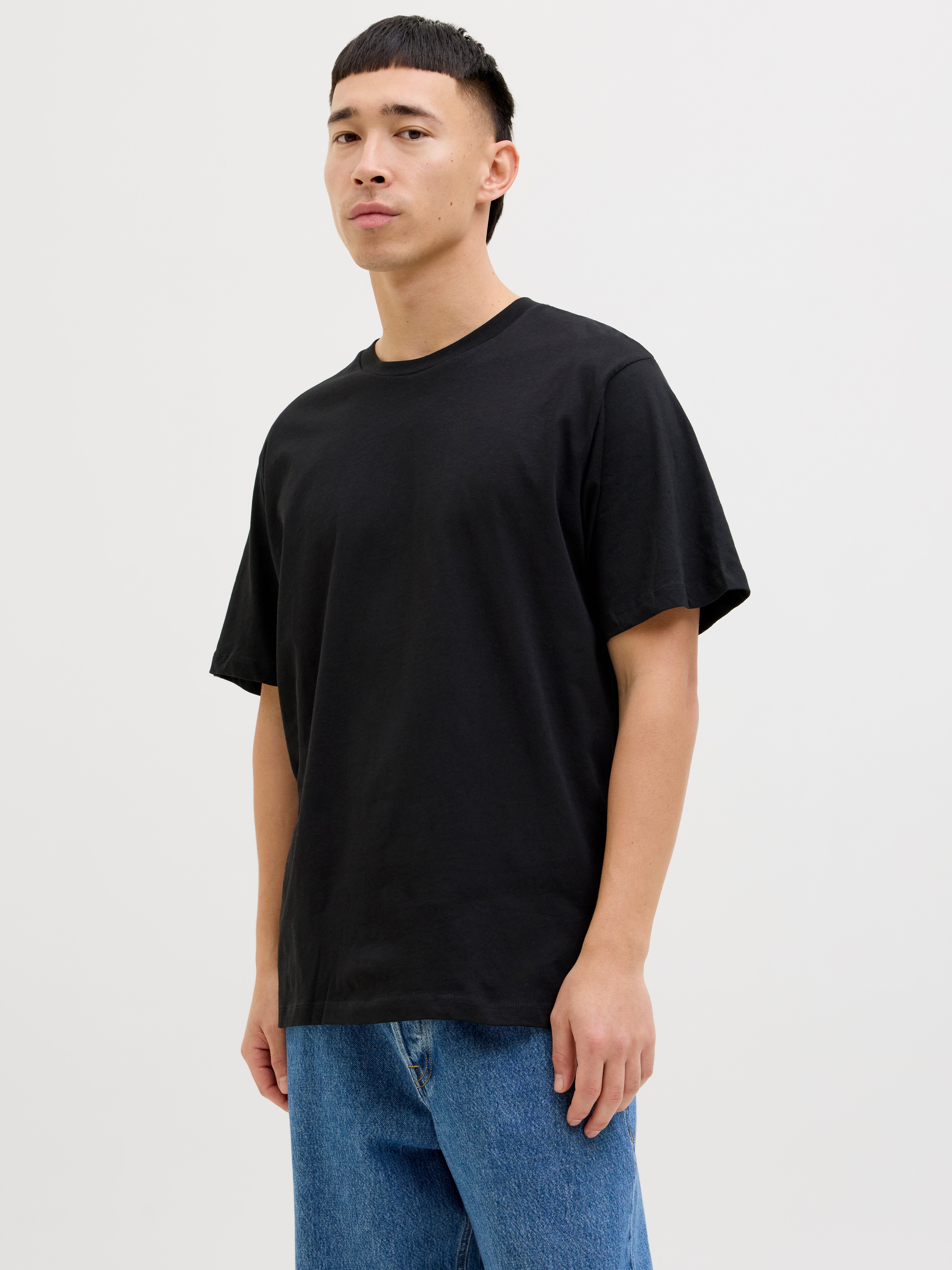 Jack & Jones Shirt met korte mouwen JJHUGO LOOSE TEE SS CREW NECK 3PK MP