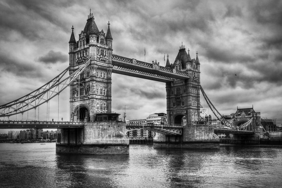 Papermoon Fotobehang Retro Tower Bridge