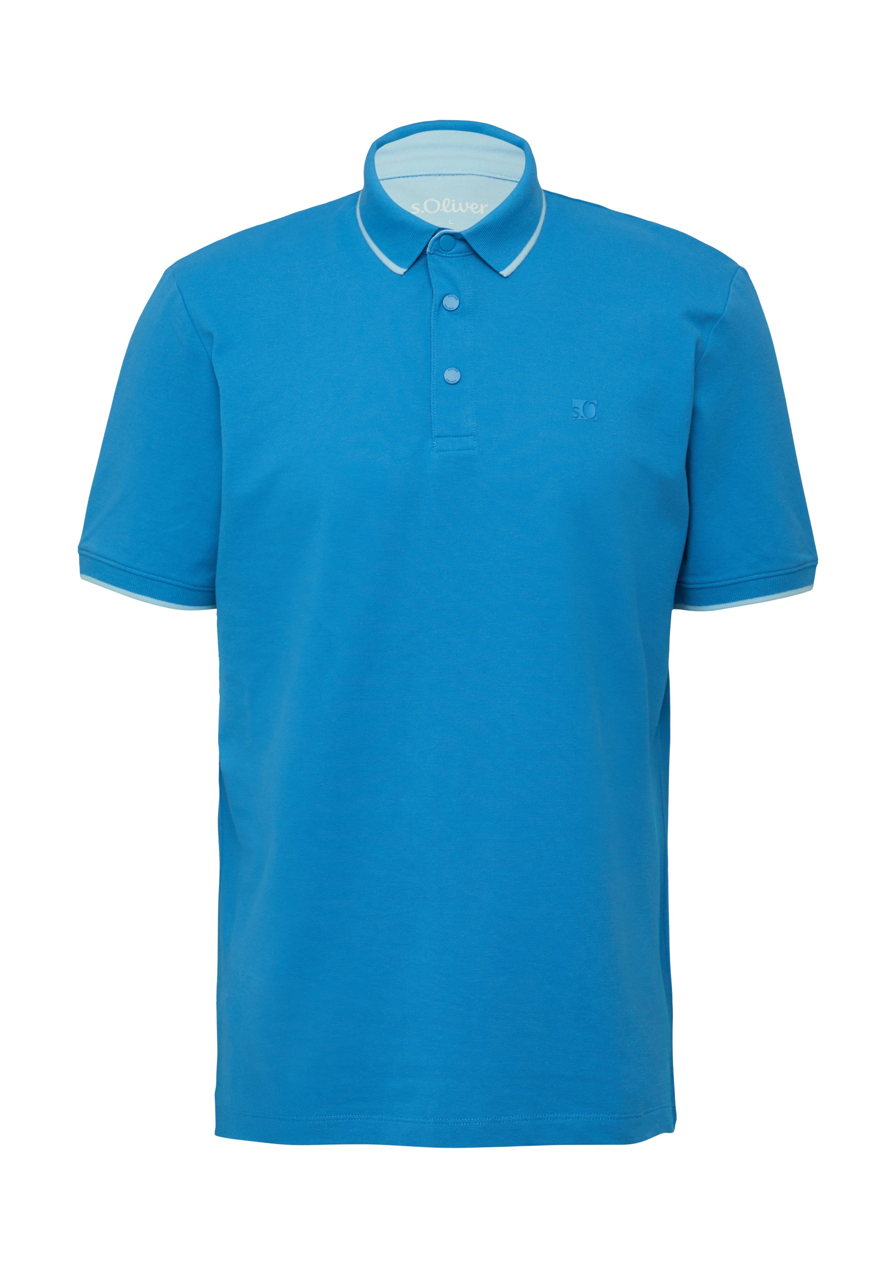 s.Oliver Poloshirt met contrastdetails