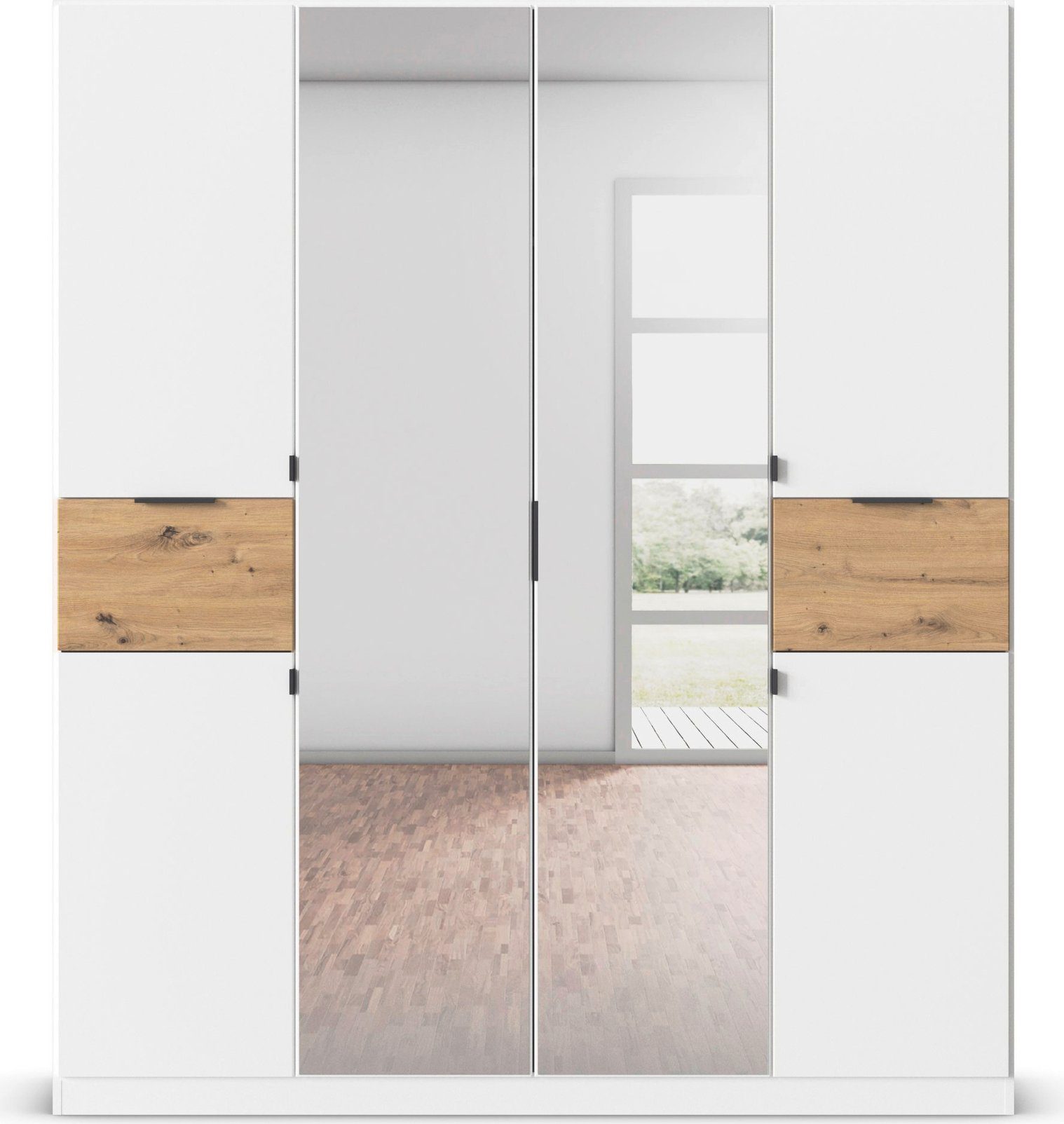 rauch Draaideurkast Kledingkast kast garderobe waskast TICAO met 2 ruime lades, veel opbergruimte made in germany