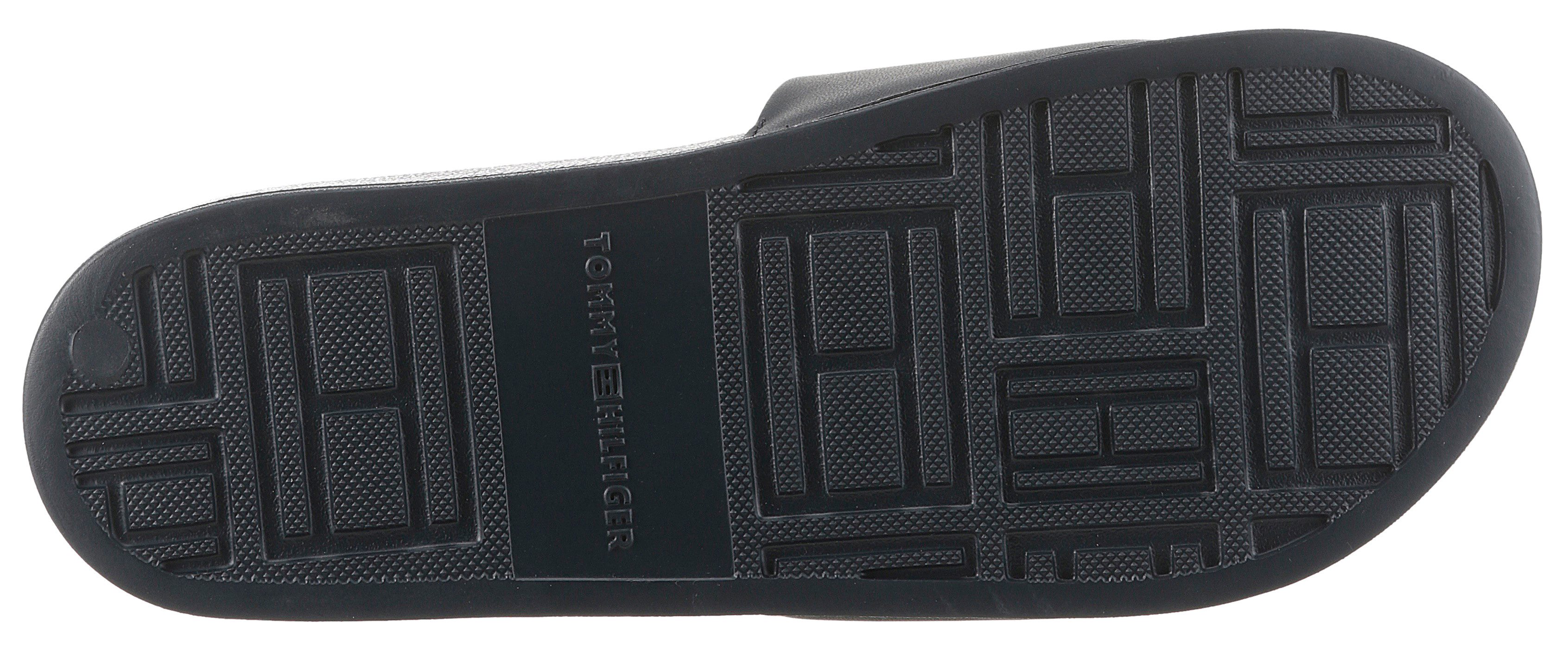 Tommy Hilfiger Slippers EMBROID HILFIGER 85 POOL SLIDE zomerschoen, slippers, badslippers met logo-borduursel