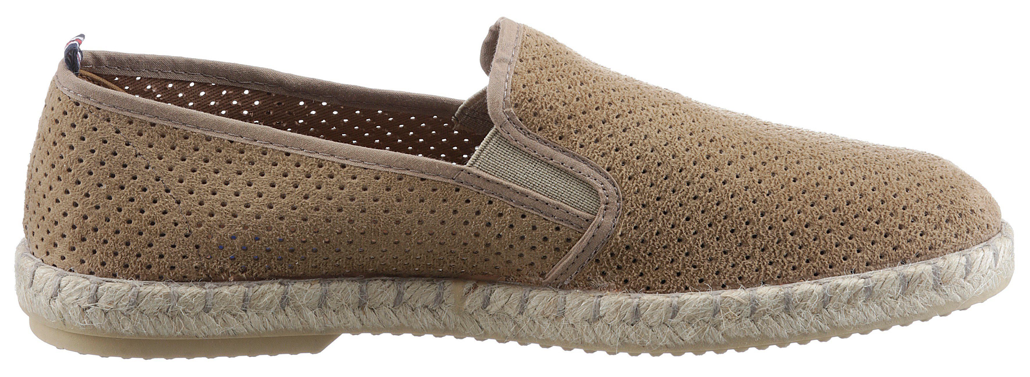 VERBENAS Espadrilles Tom Pacific , loafer, slip-on, zomerschoen, strandschoen met stretch inzetstukken