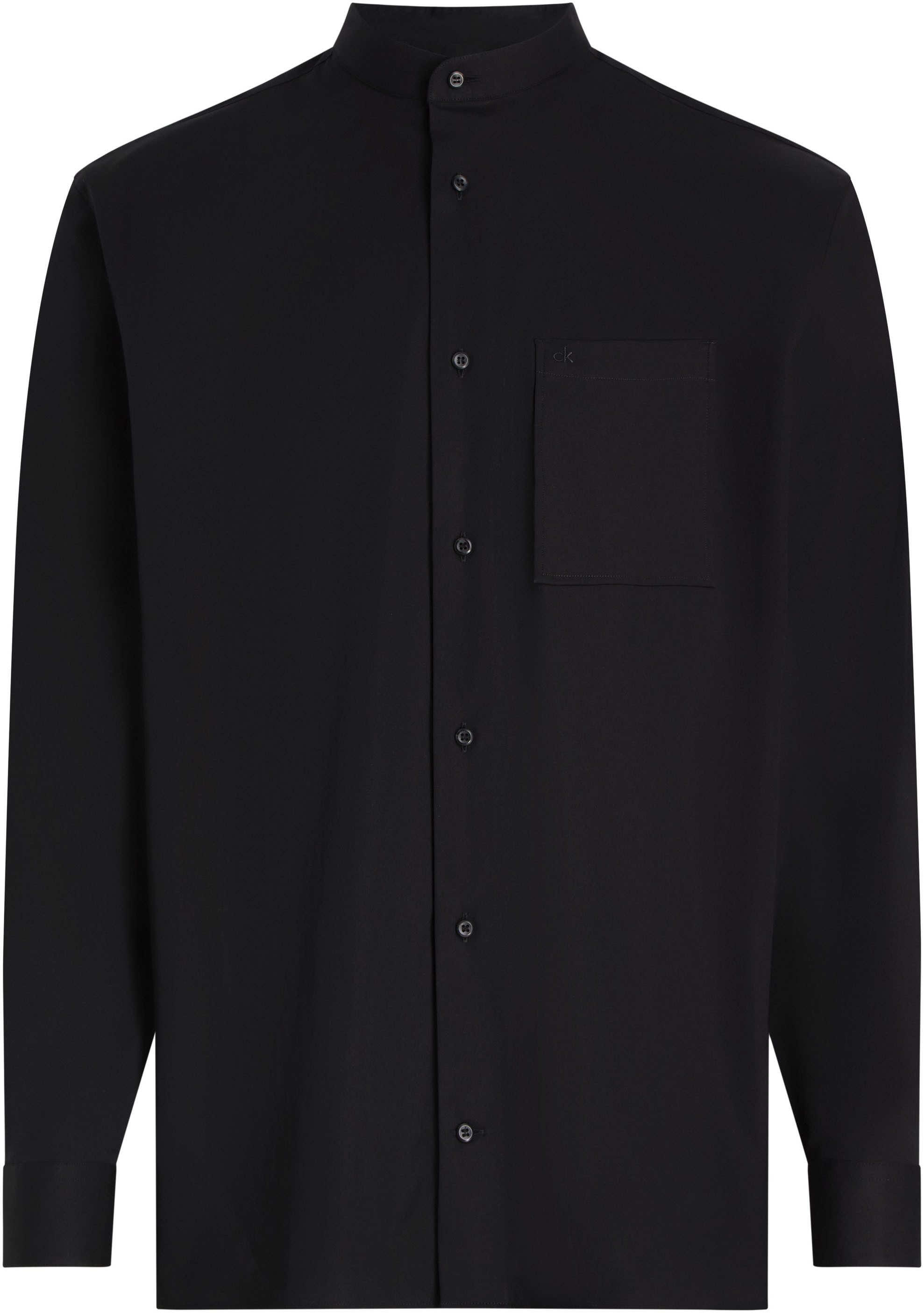 Calvin Klein Businessoverhemd BT_POPLIN GRANDAD COLLAR SHIRT