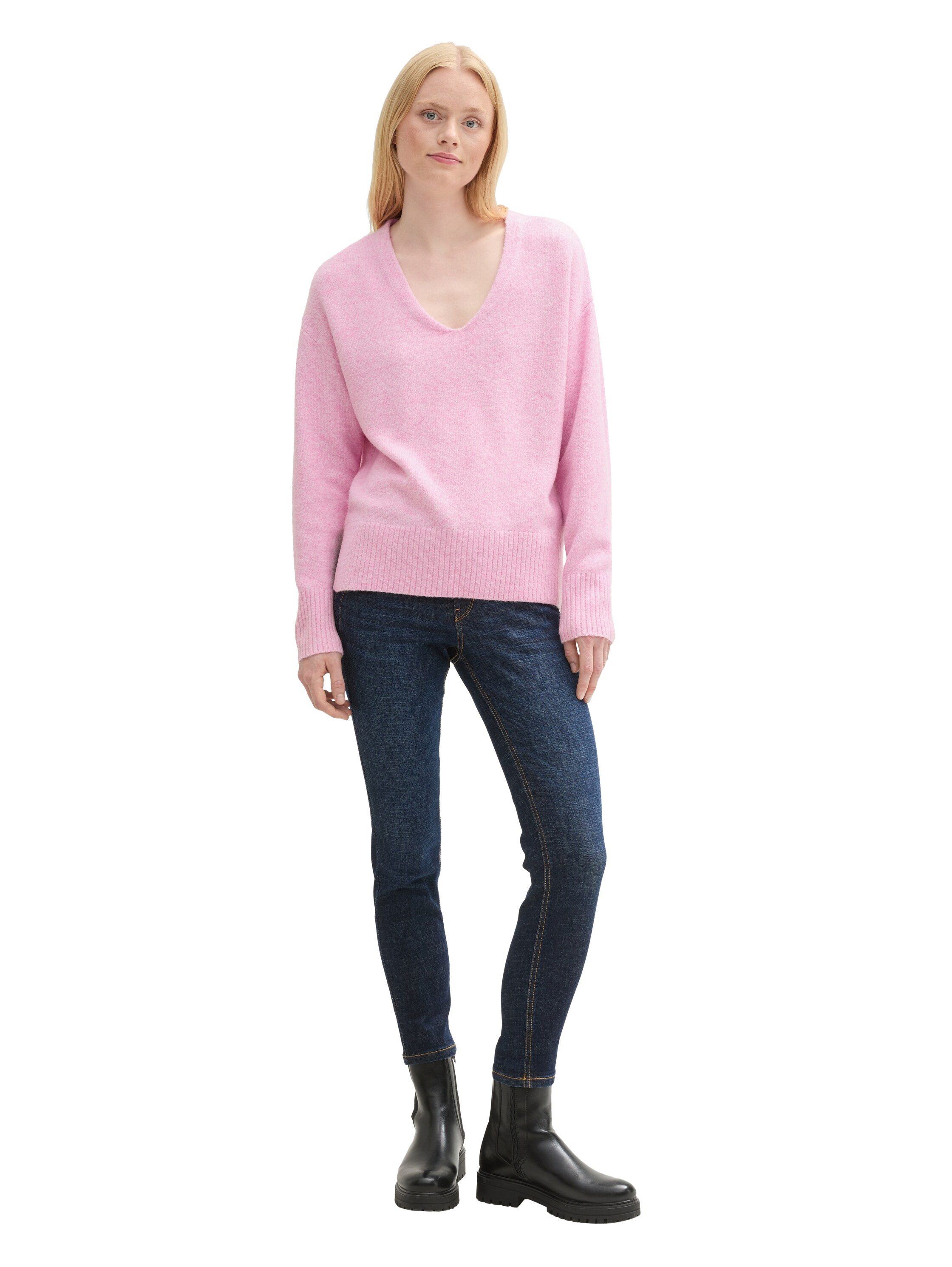 Tom Tailor Denim Gebreide trui met v-hals