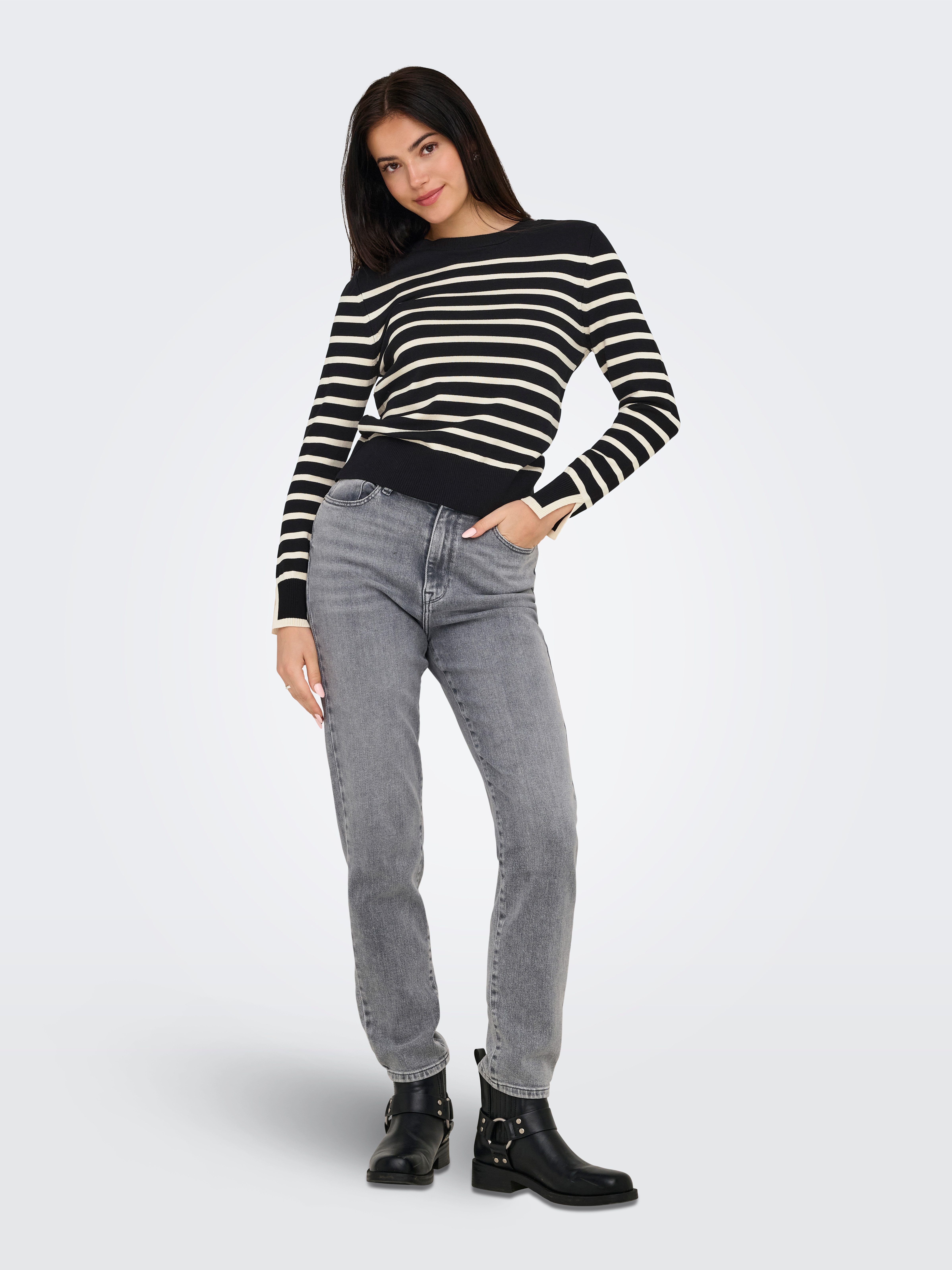 Only Trui met ronde hals ONLKALANA LS O-NECK KNT NCA