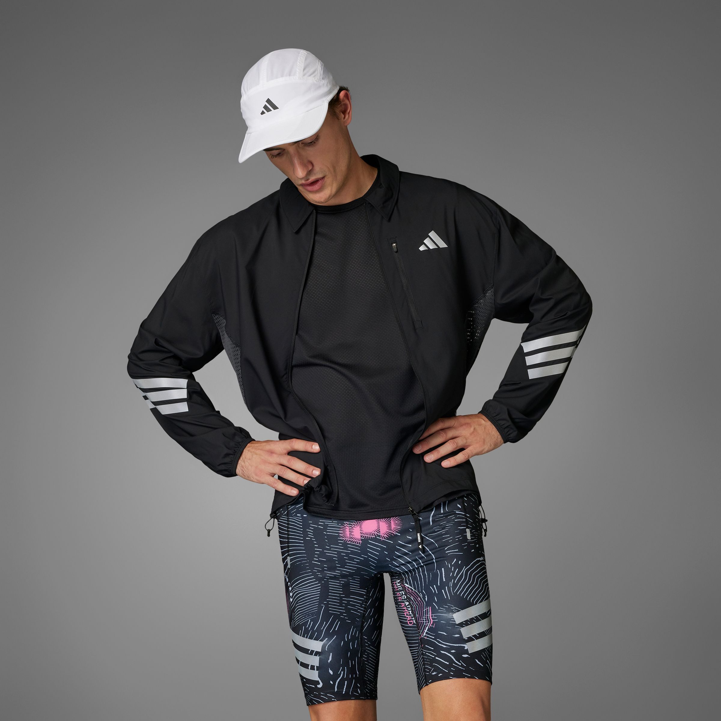 adidas Performance Runningshort BTN BIKER TIG M (1-delig)