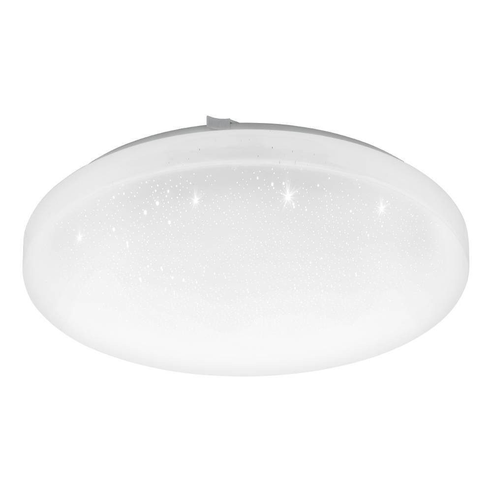 EGLO Led-plafondlamp FRANIA-S plafondlamp, wit, kristalleffect, lage opbouwhoogte, 1x14,6W (1 stuk)