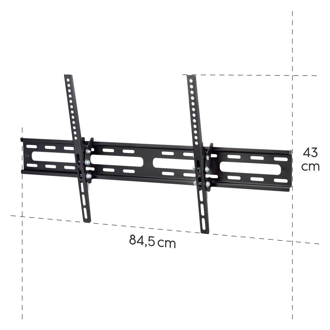 Hama Tv-wandhouder TV wandbeugel kantelbaar, 94 - 191 cm (37" - 75"), 43", 50", 55", 65"