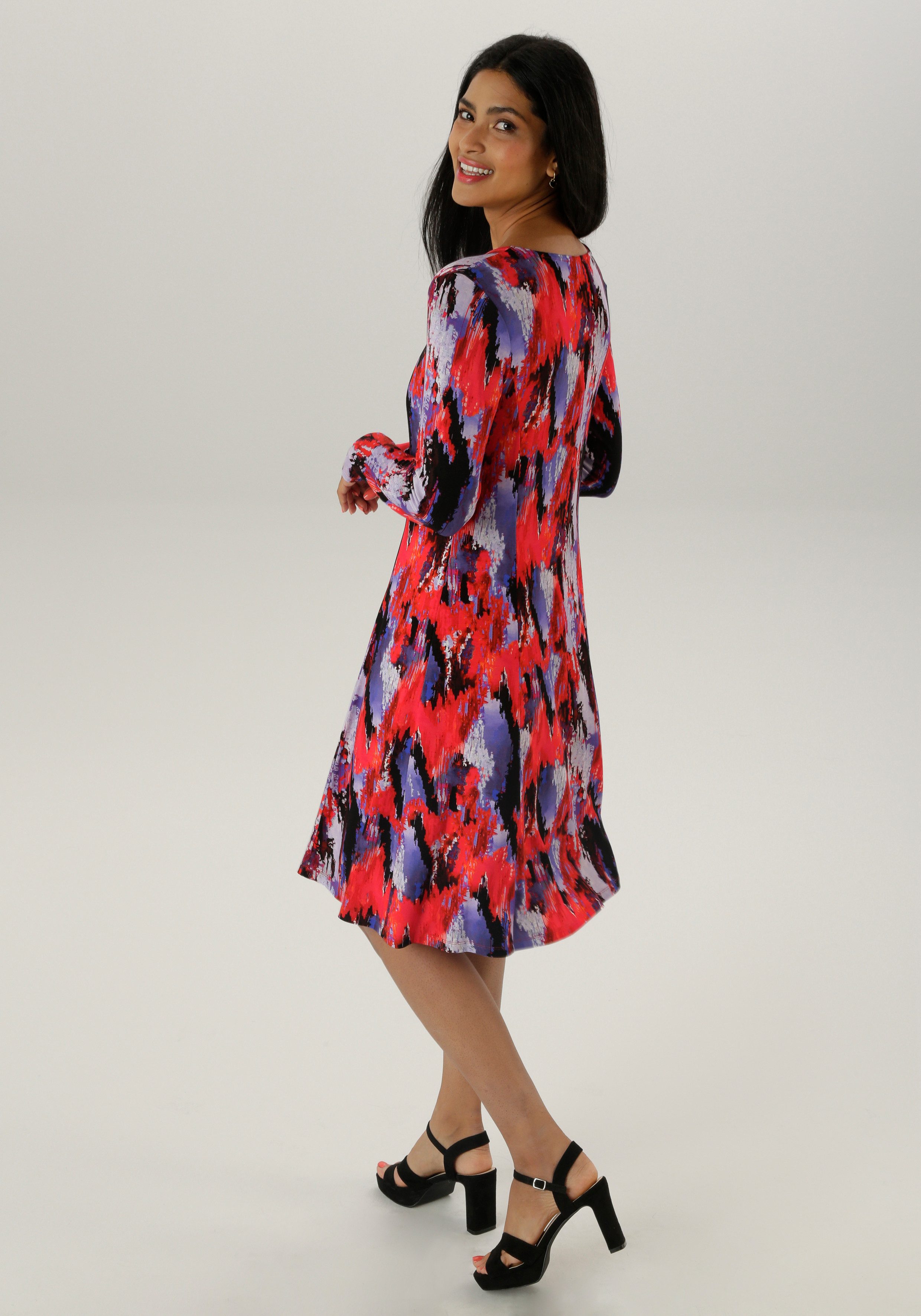 Aniston SELECTED Jerseyjurk in moderne en abstracte kleurverloop - nieuwe collectie