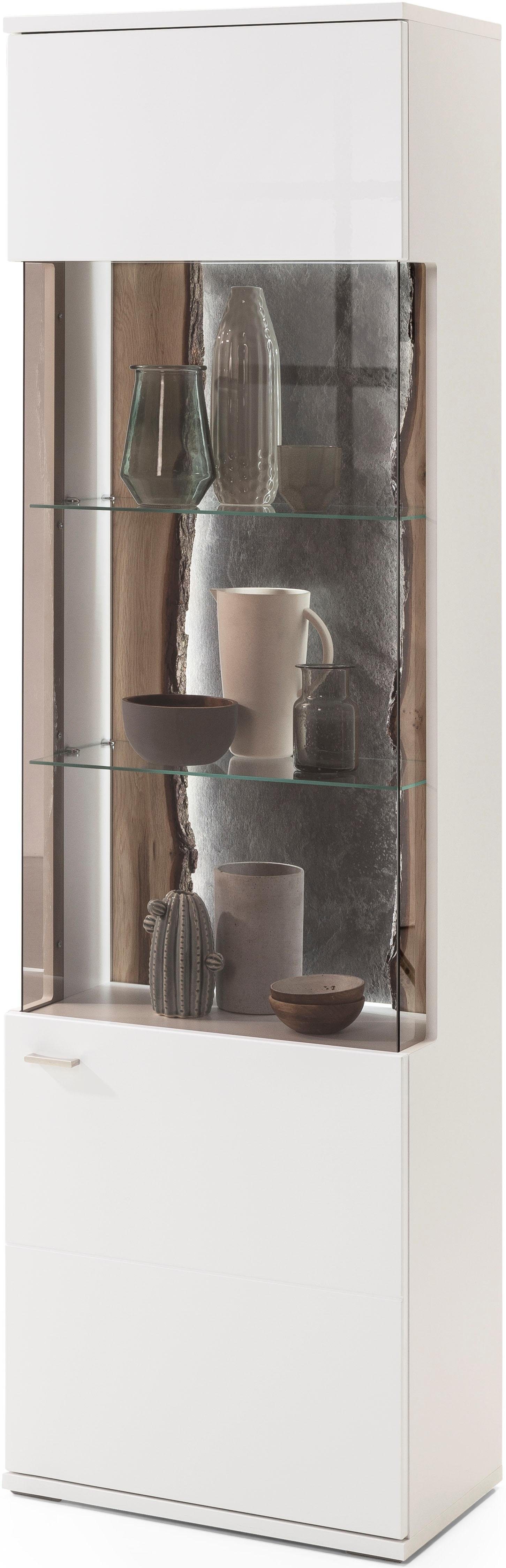 set one by Musterring Vitrinekast Tacoma Type 01, hoogte 207, 4 cm, met getinte glasdeur