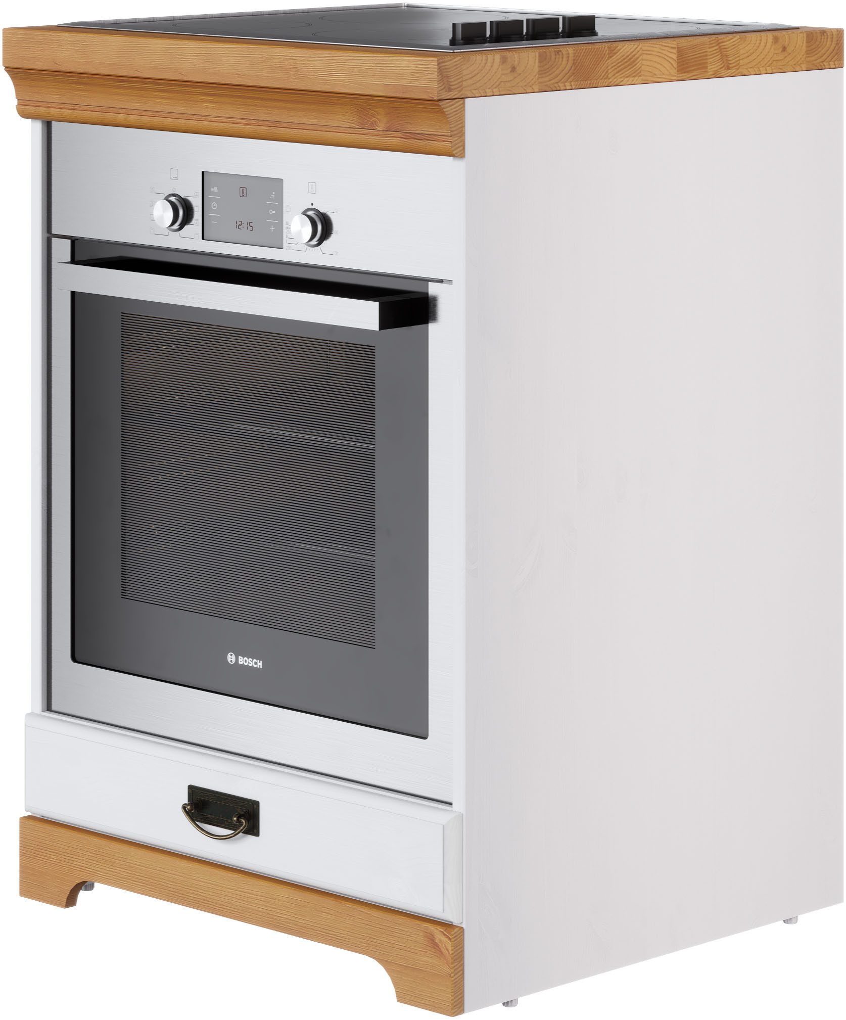 Home affaire Ombouwkast voor oven Rügen Breedte 60 cm, massief grenen, nismaat fornuis B/D/H 56,7/54,2/60,5 cm