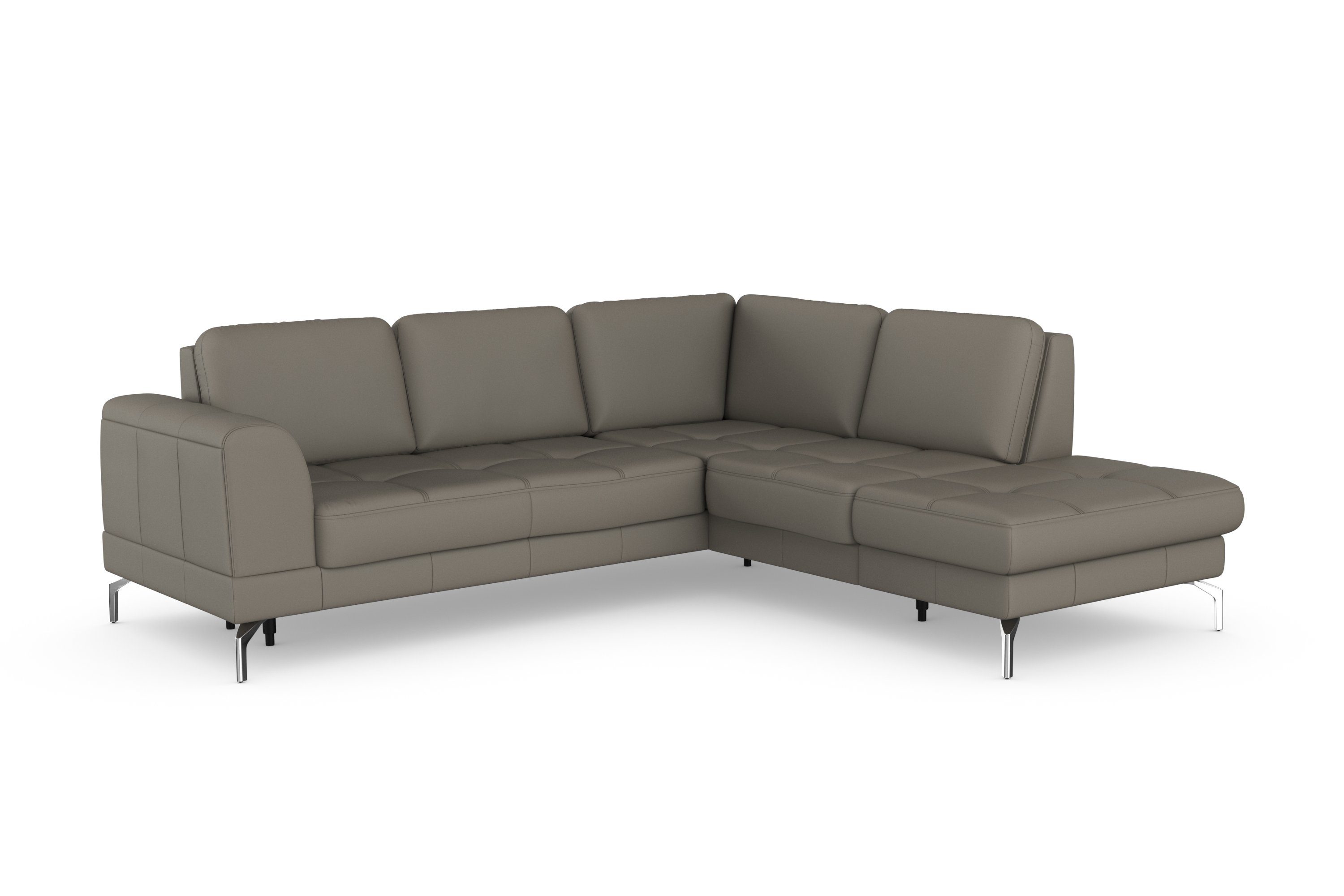 sit&more Hoekbank Bendigo L-vorm inclusief zitdiepteverstelling, bodemvrijheid 15 cm, in 2 pootkleuren