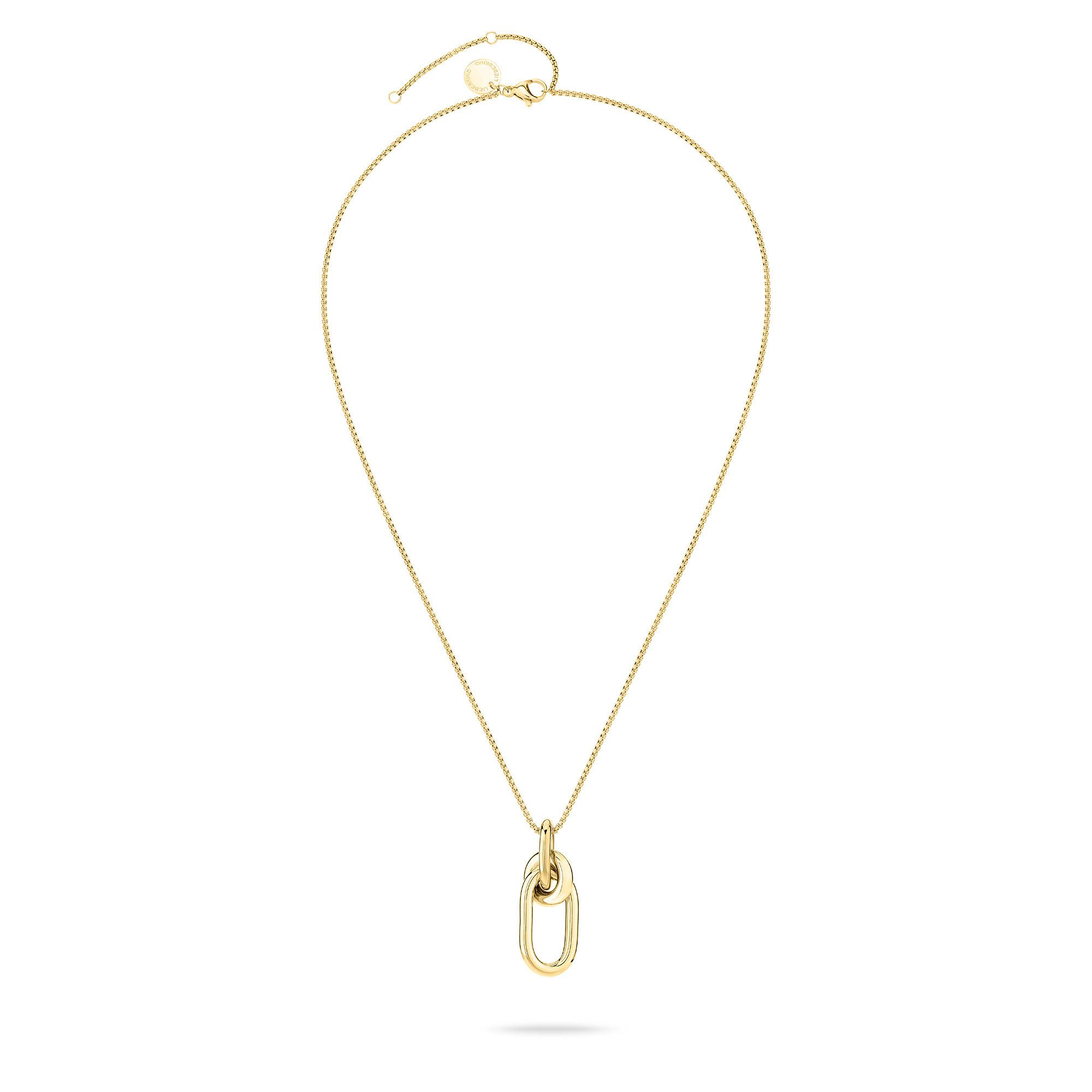 Liebeskind Berlin Ketting met hanger Sieraden cadeau roestvrijstalen halsketting Modern Knot knoop