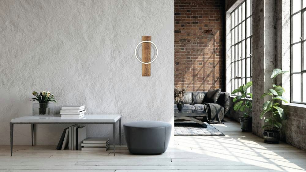 EGLO Wandlamp BOYAL Wandlamp, woonkamerlamp, lamp, ganglamp in zwart, bruin, wit (1 stuk)