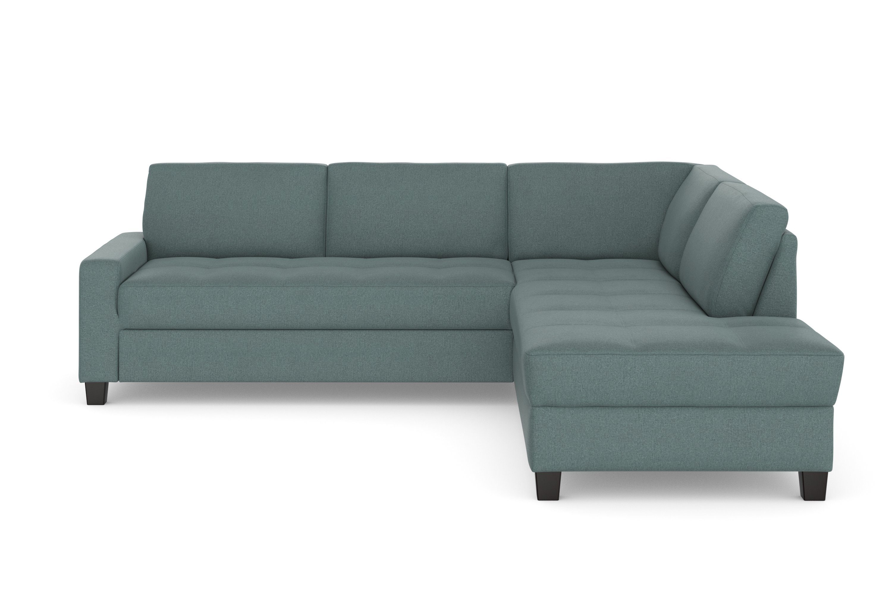 DOMO collection Hoekbank Florentina tijdloos en elegant, zitnaden als designelement, L-vorm