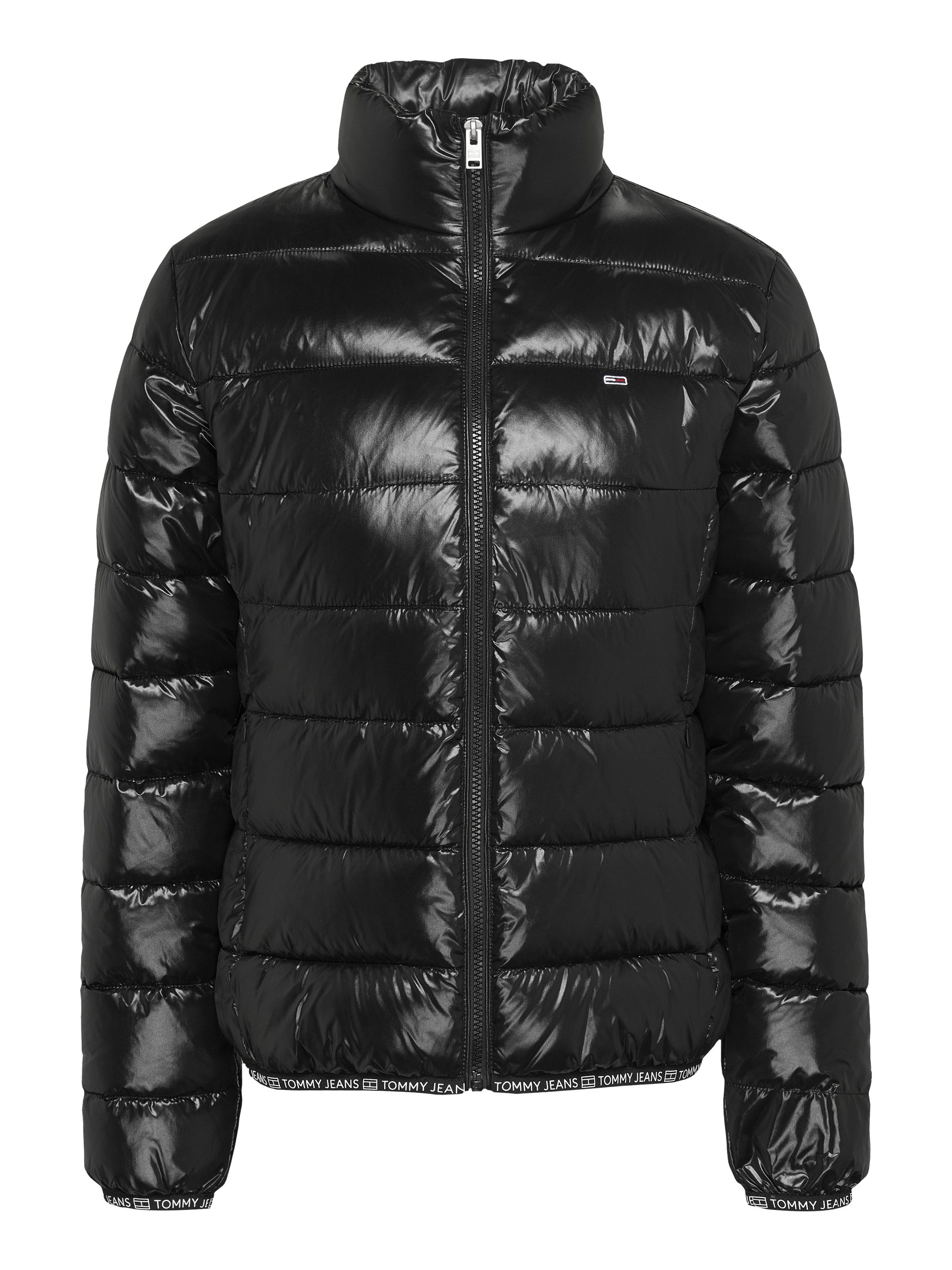 TOMMY JEANS Gewatteerde jas TJW ESSENTIAL TAPE JACKET EXT in glanzende uitstraling met vulling