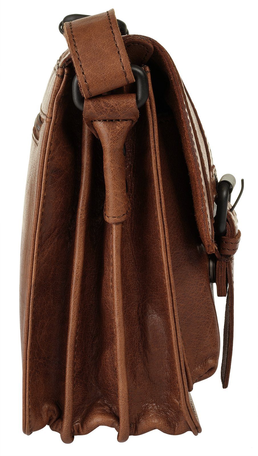 Spikes & Sparrow Schoudertas echt leder