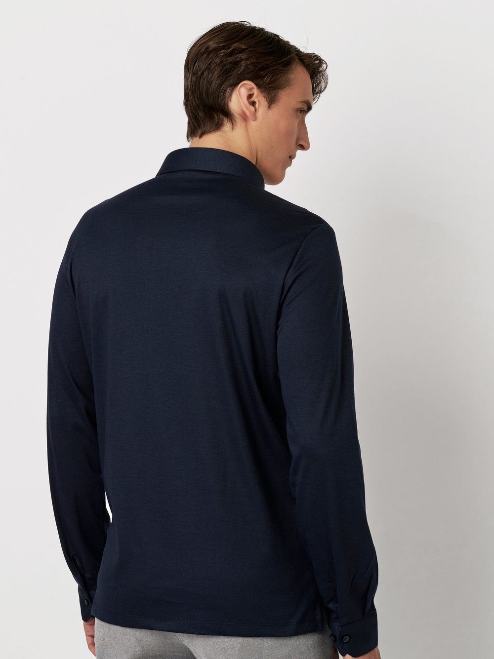 Desoto Poloshirt met lange mouwen Essentieel Polo Kent 1/1