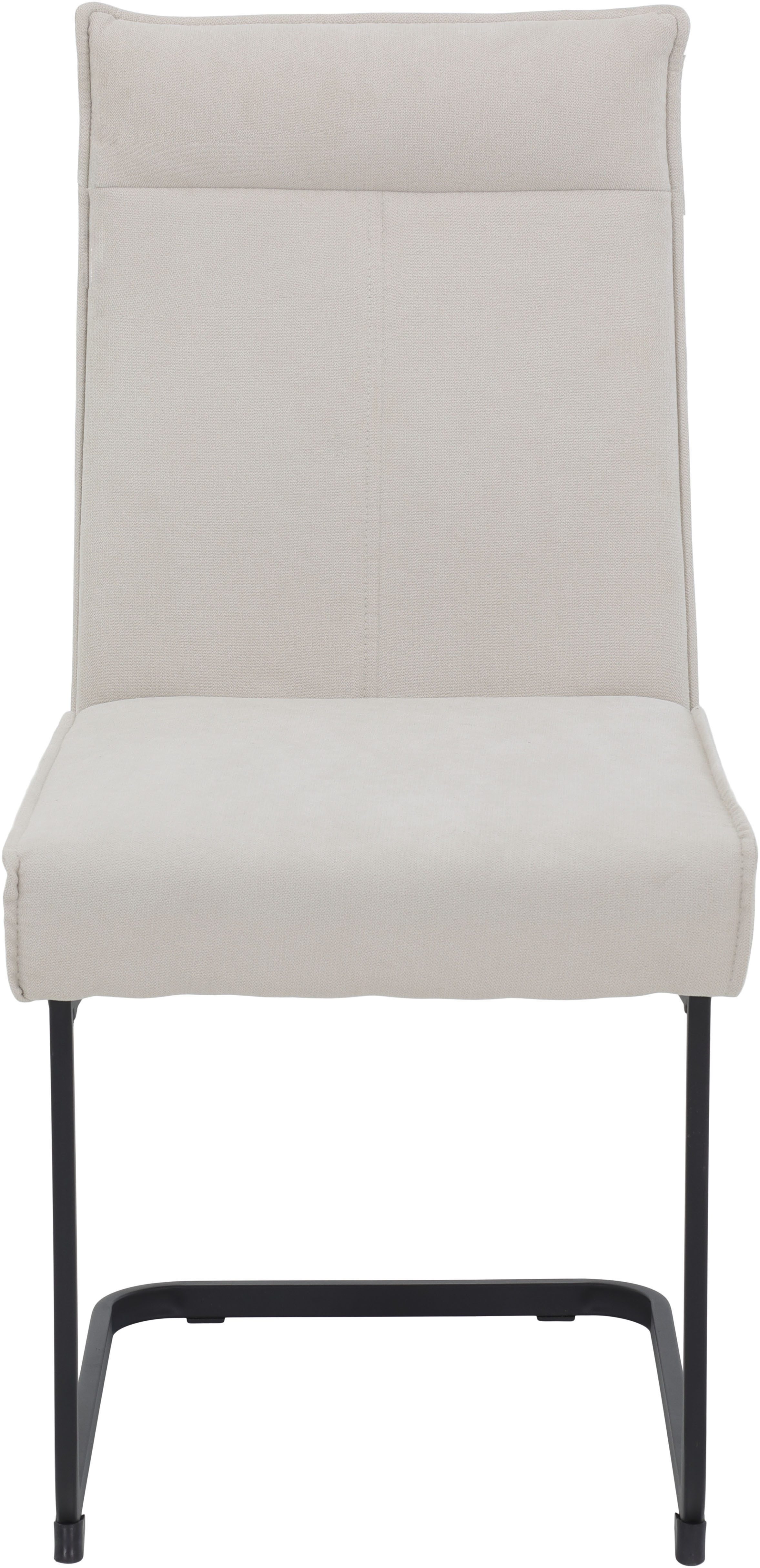 HELA Vrijdragende stoel KAREN eetkamerstoel XL-breedte, comfortzit, pocketvering, greep, 140kg belastbaar (set, 4 stuks)