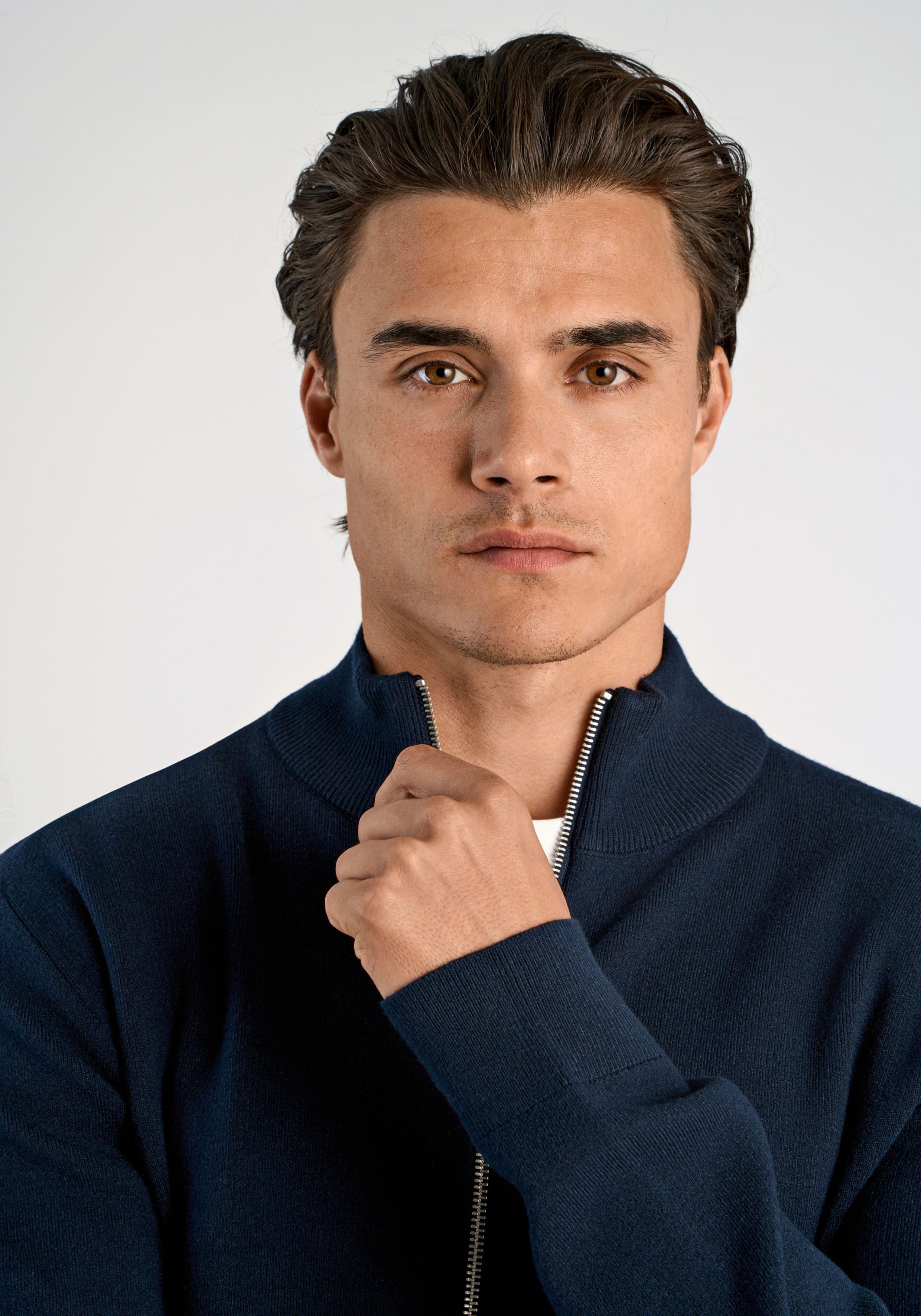 LINDBERGH Cardigan met viscose en ritssluiting