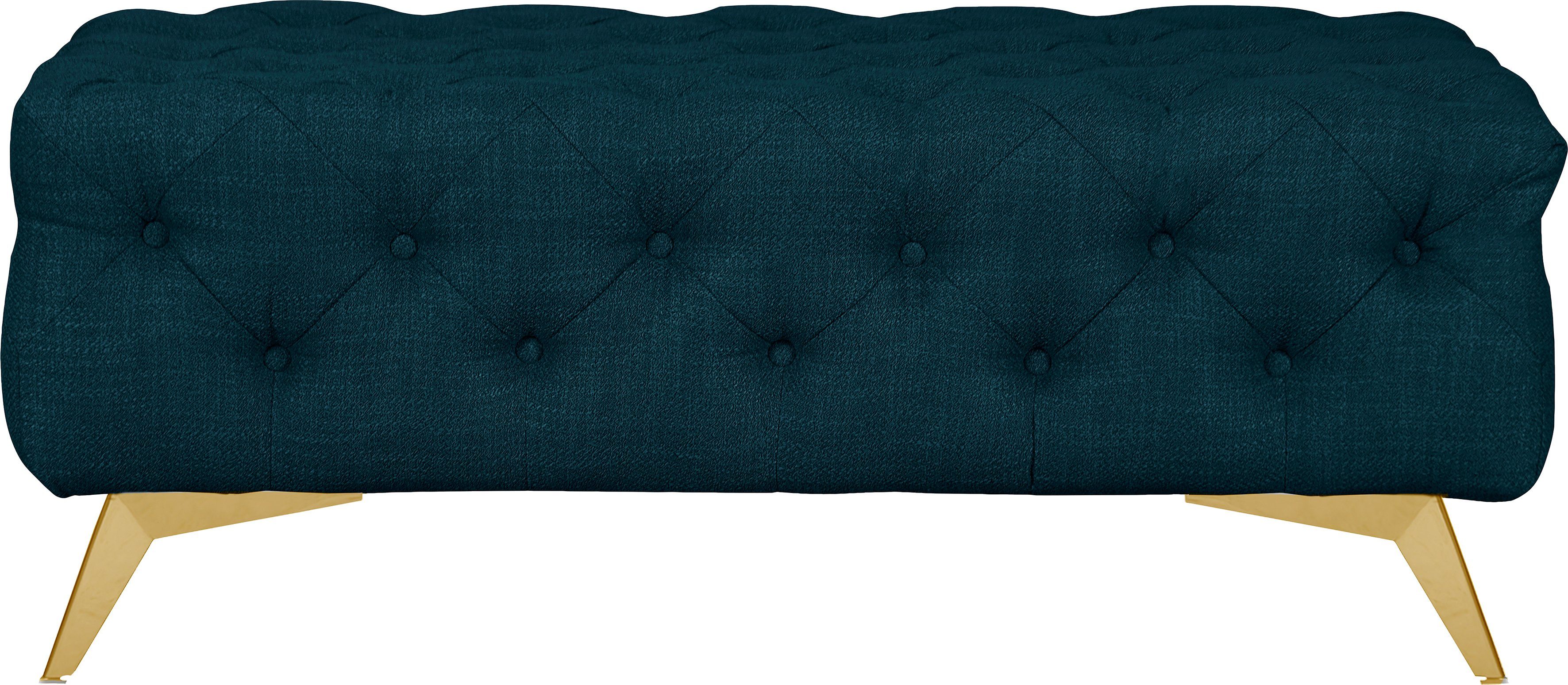 Leonique Hocker Glynis luxueuze capitonnage, moderne chesterfield look, kleur van de poten ter keuze