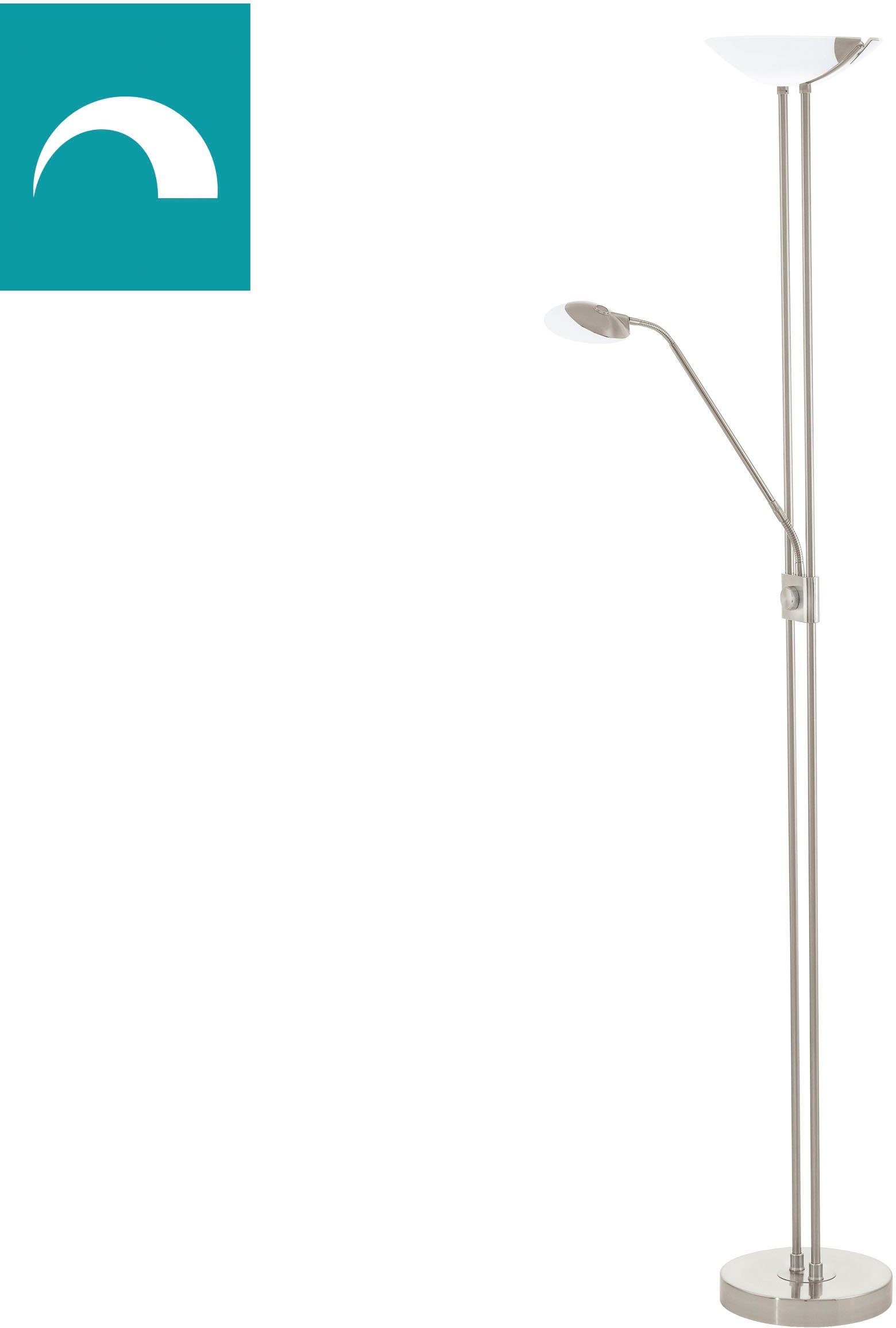 EGLO Staande ledlamp BAYA led led vloerlampen zilver(kleur)