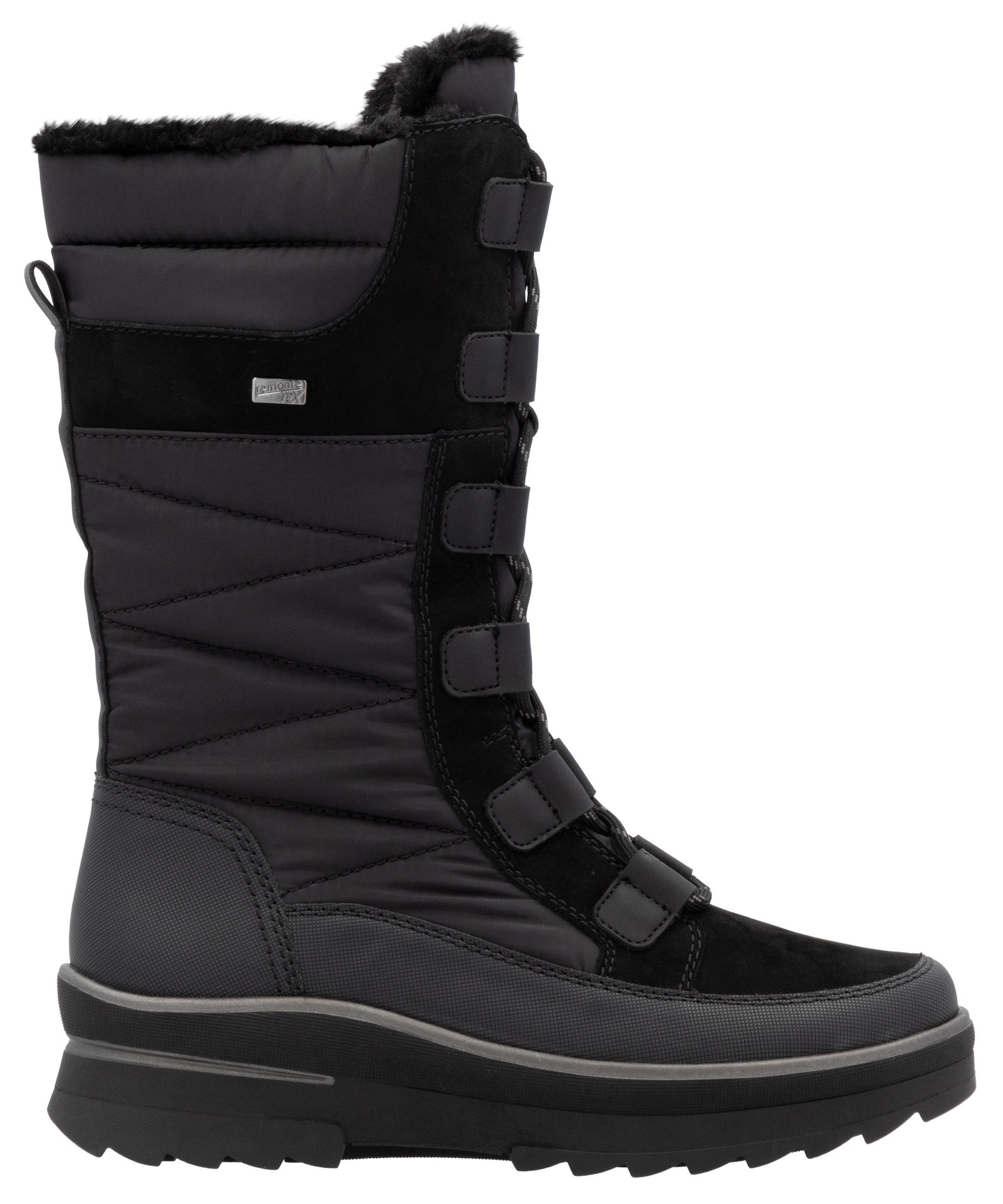 Remonte Winterlaarzen sleehak, veterschoenen, outdoorschoenen met binnenrits