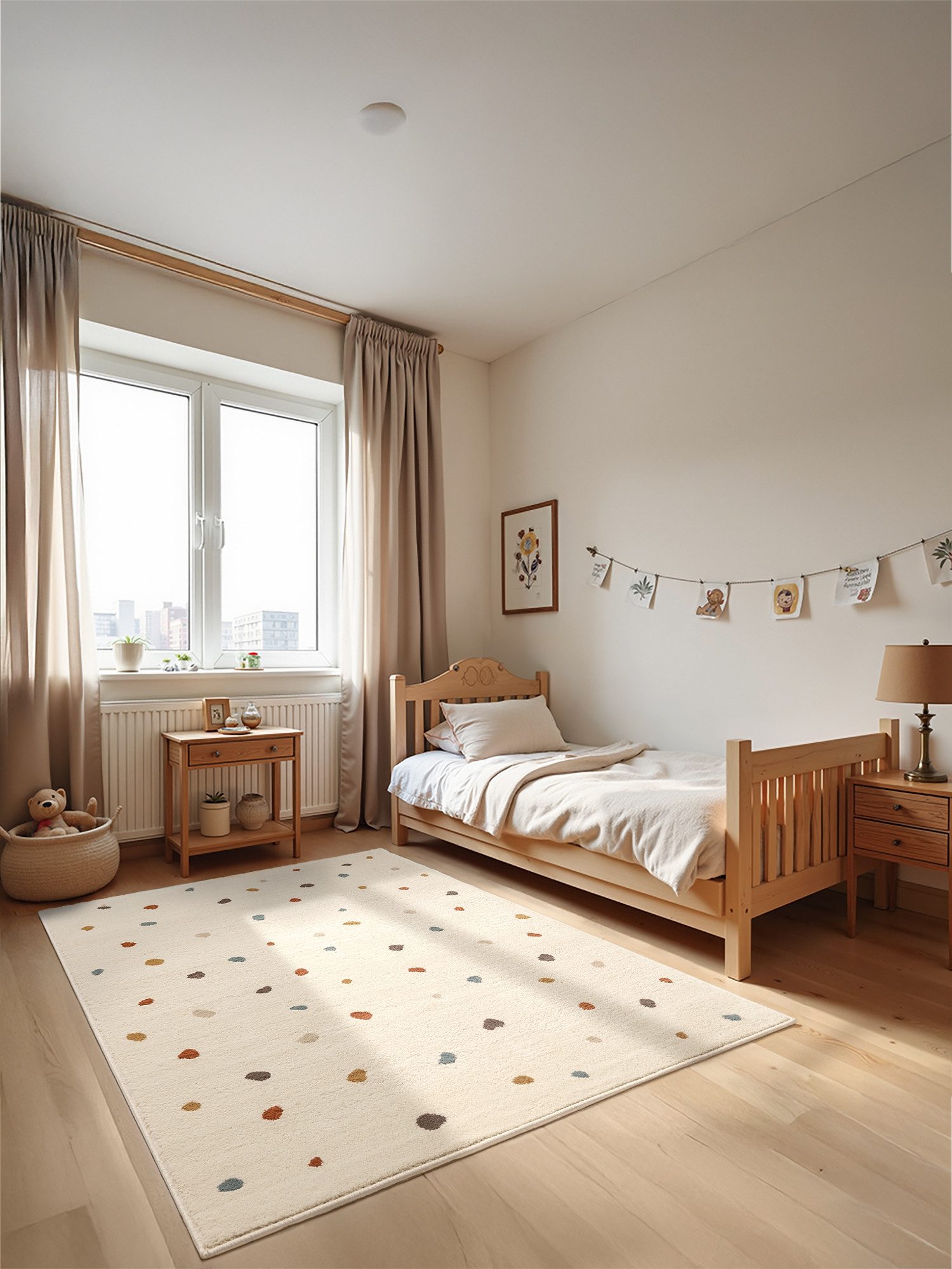 HANSE Home Kindervloerkleed Funny stippen Speeltapijt, stevig, kinderkamer, kortpolig, speelondergrond