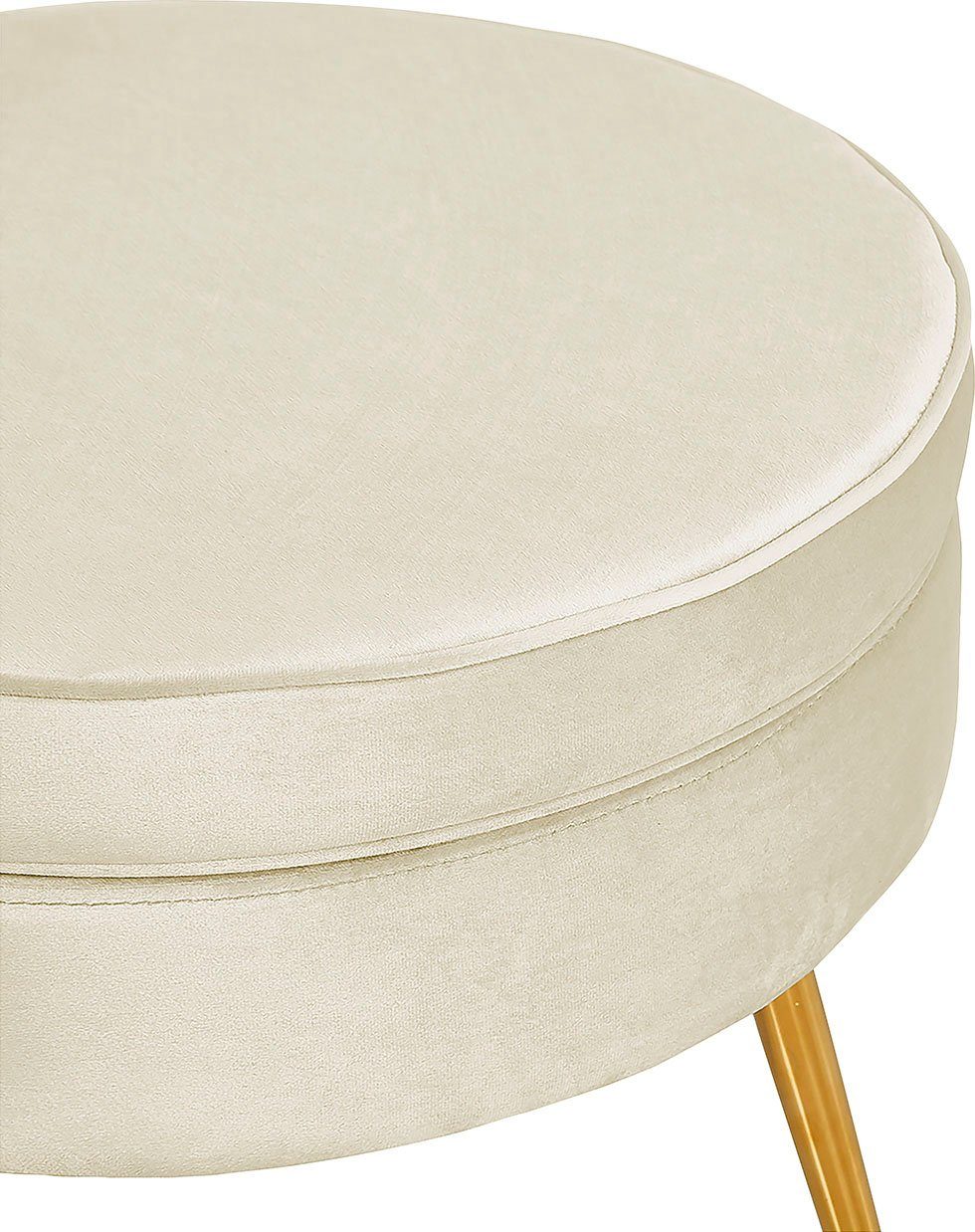 SalesFever Hocker Clam met hoog zitkussen