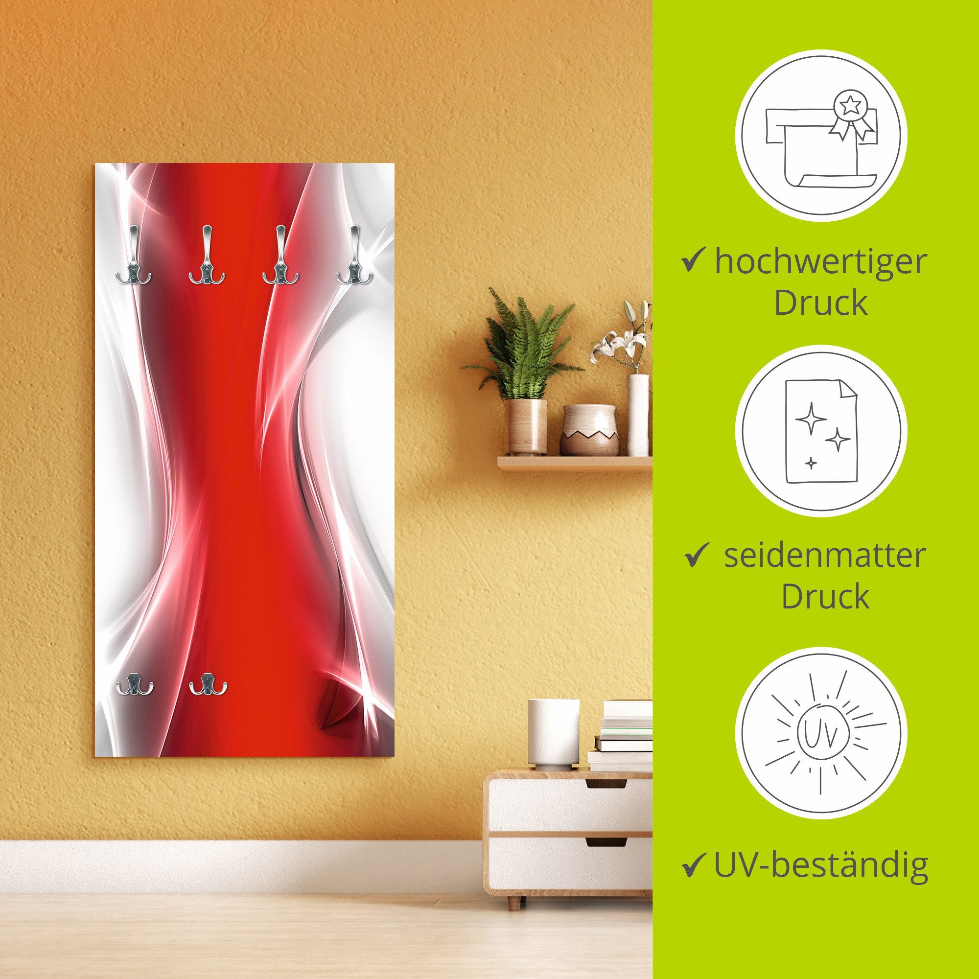 Artland Kapstok Creatief element rood voor uw artdesign