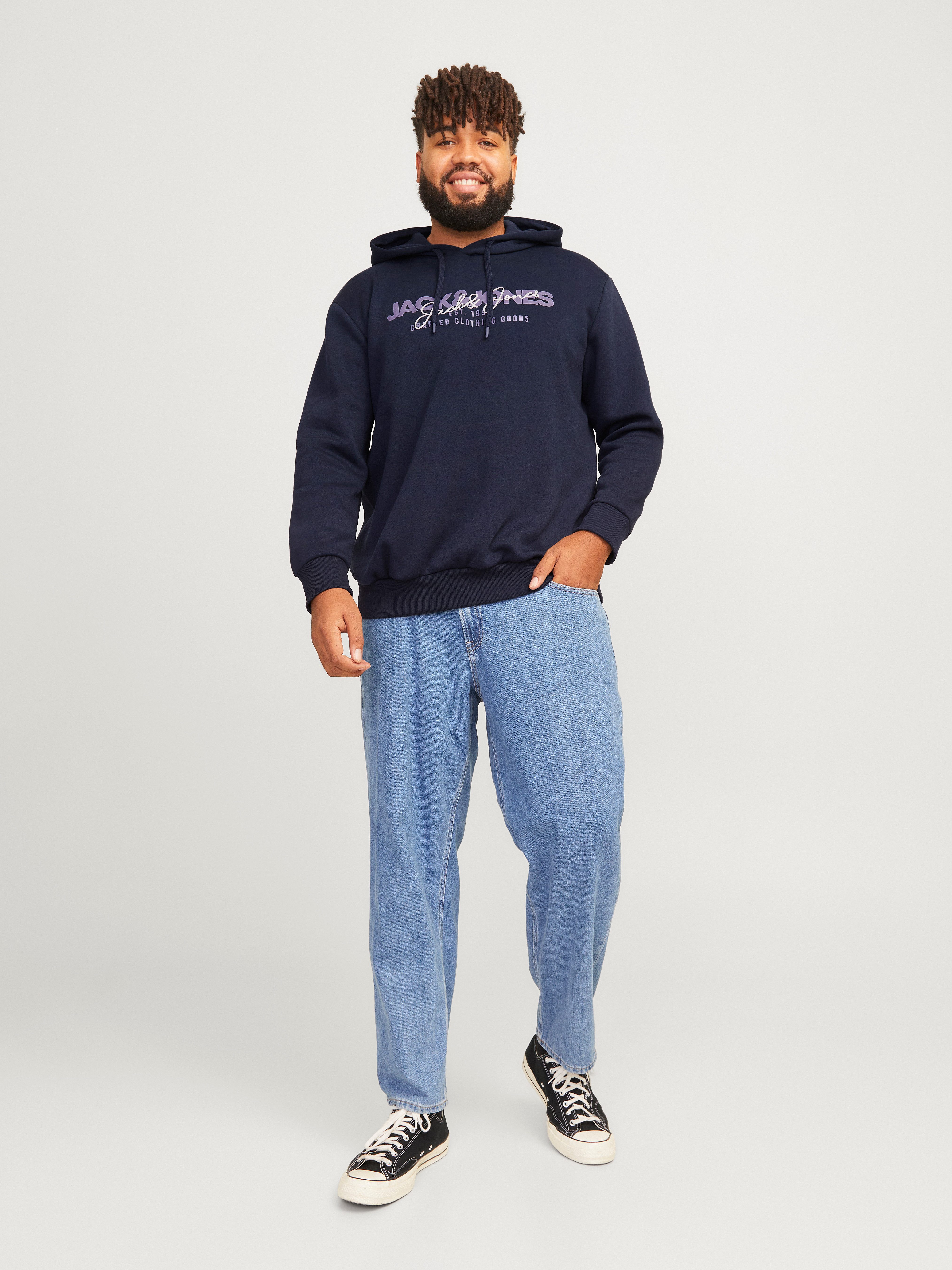 Jack & Jones PlusSize Hoodie JJALVIS SWEAT HOOD PLS