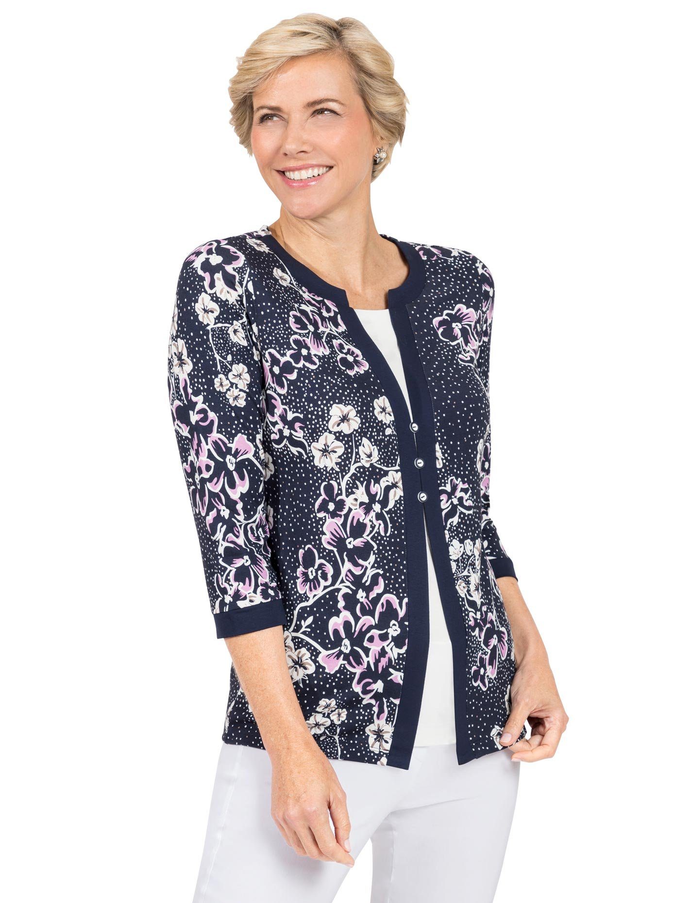 Classic 2-in-1-shirt Shirt (1-delig)