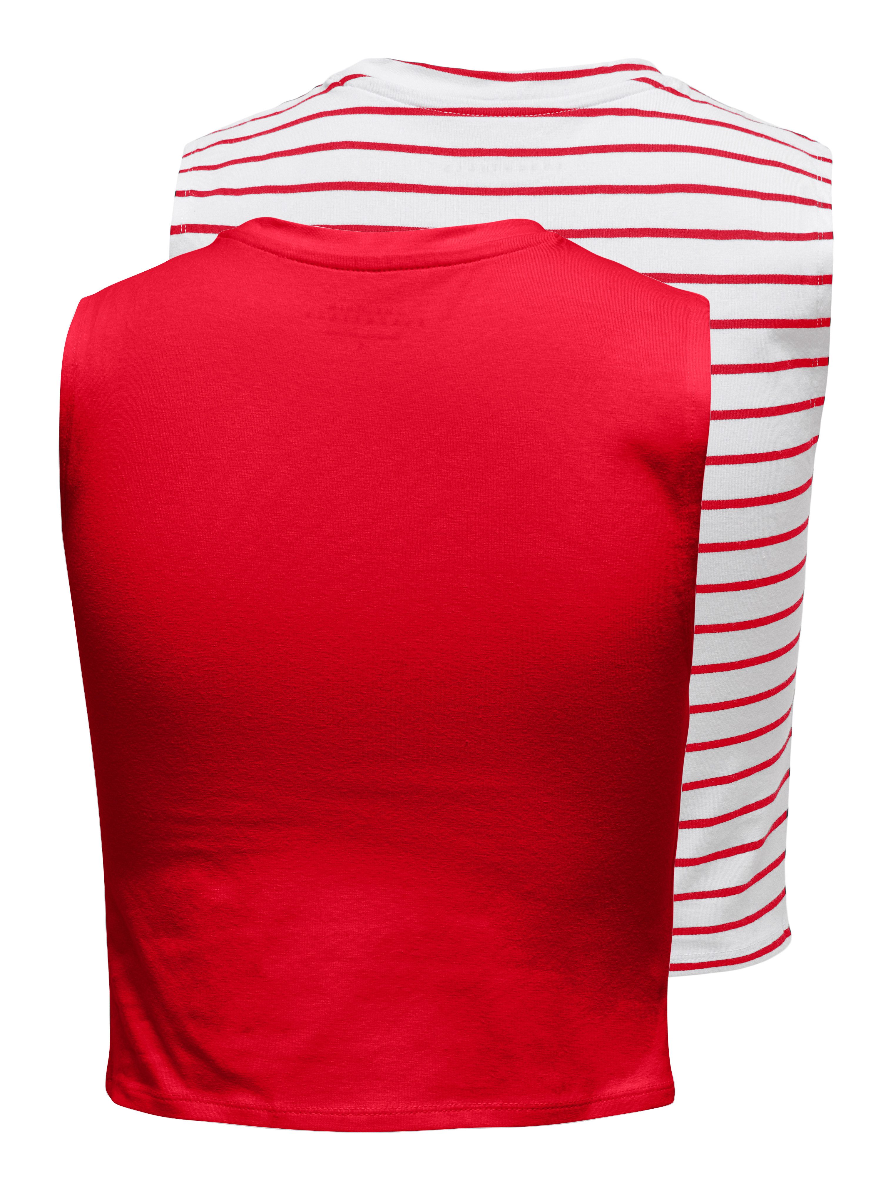 Only Crop-top ONLCHOICE S/L 2-PACK TOP BOX JRS (set, 2-delig)