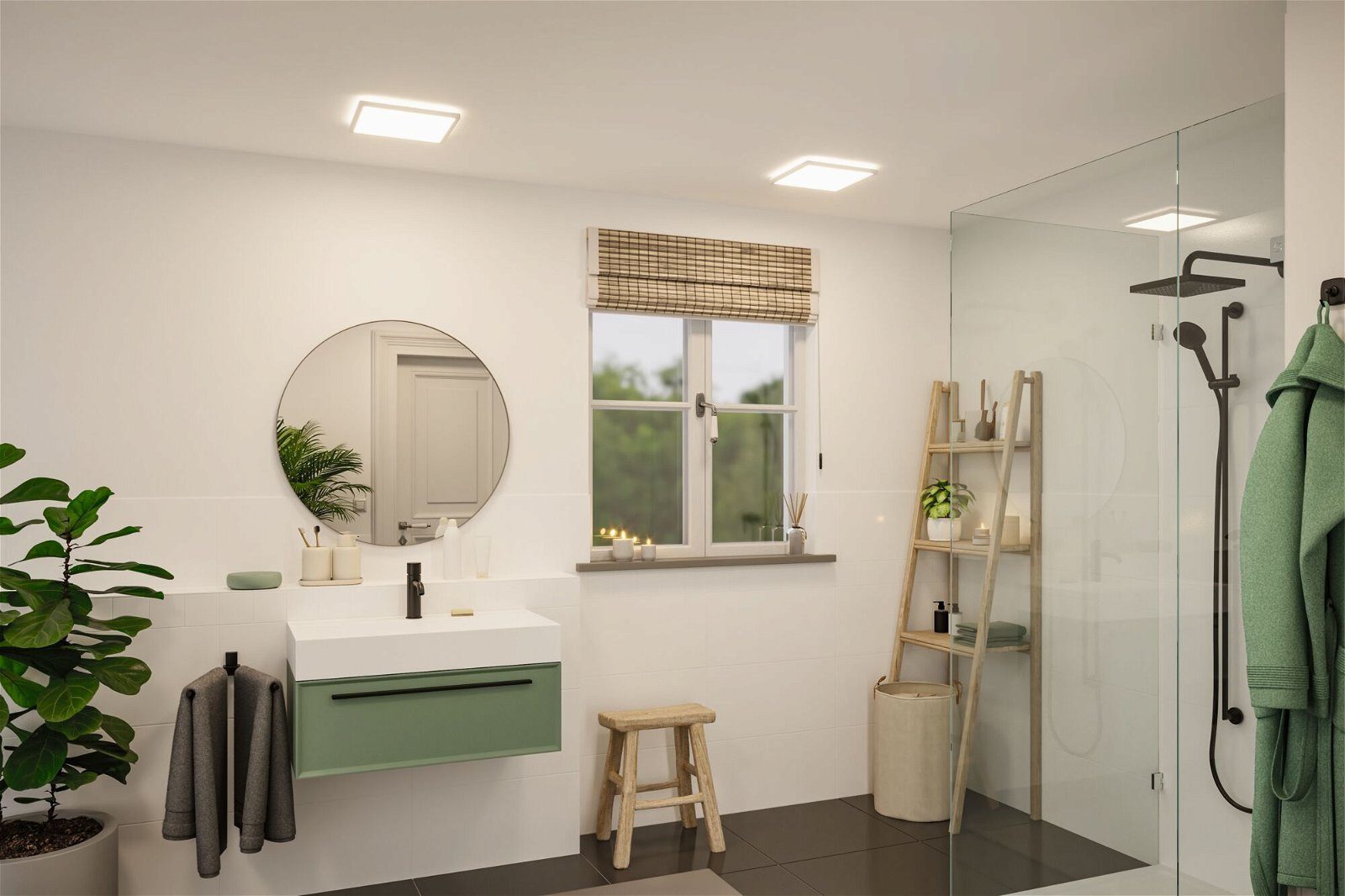 Paulmann Led-paneel Atria Shine IP44 vierkant 293x293mm 16W 1600lm 4000K (1 stuk)