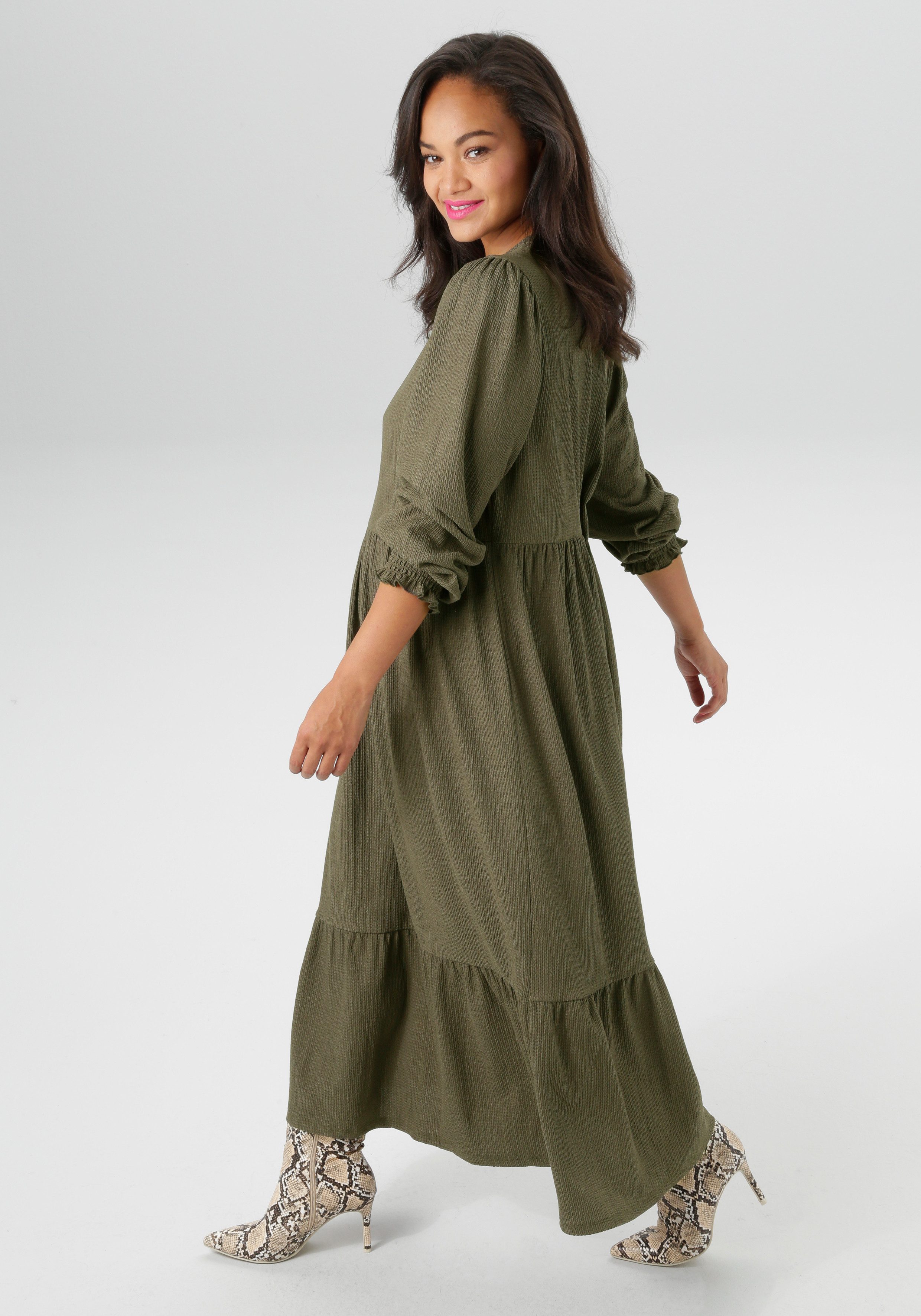 Aniston PLUS Jerseyjurk in trendy kleurenpalet - nieuwe collectie