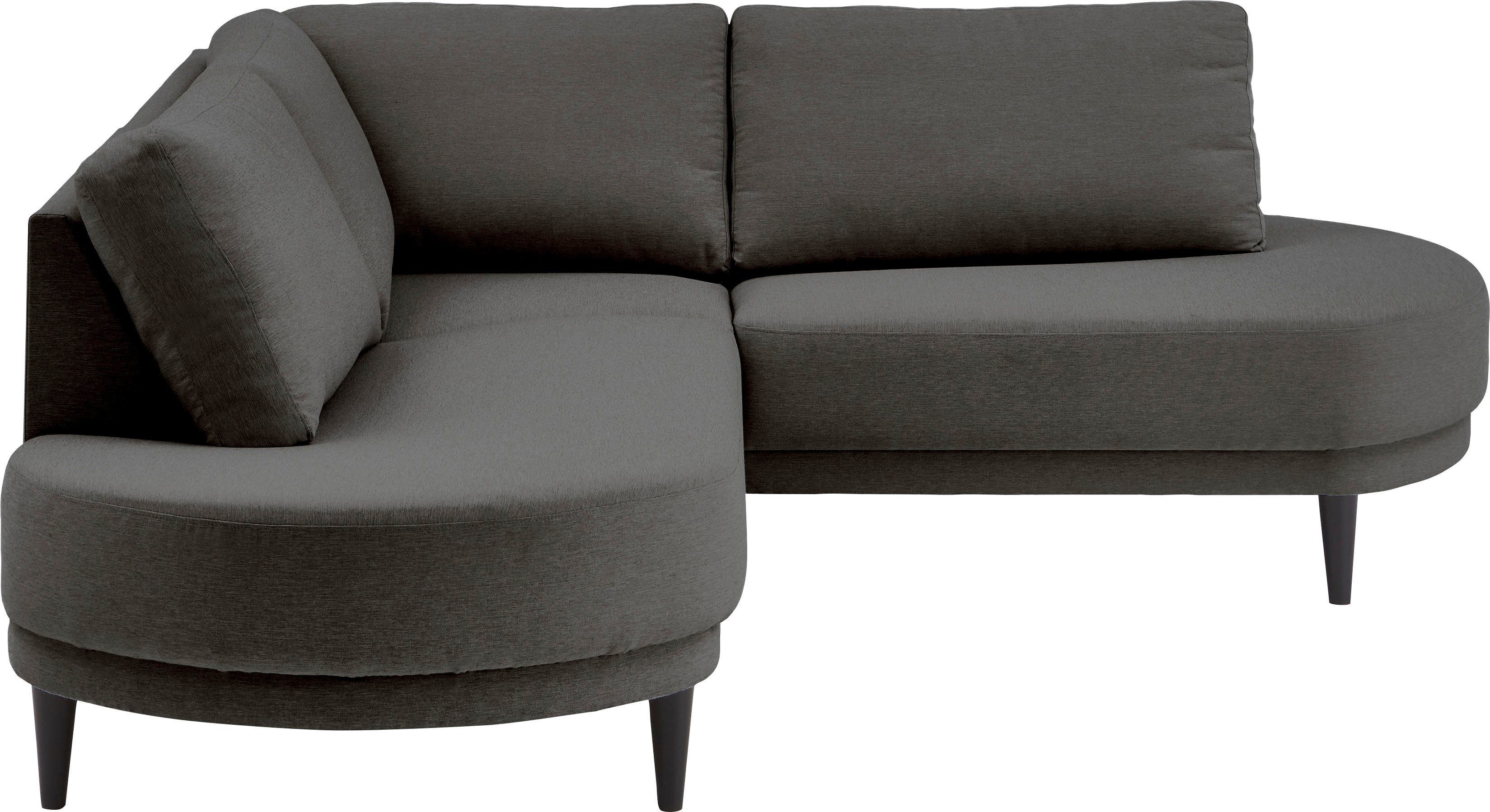 ATLANTIC home collection Hoekbank Ronny L-vorm optioneel in beige, met nosagvering
