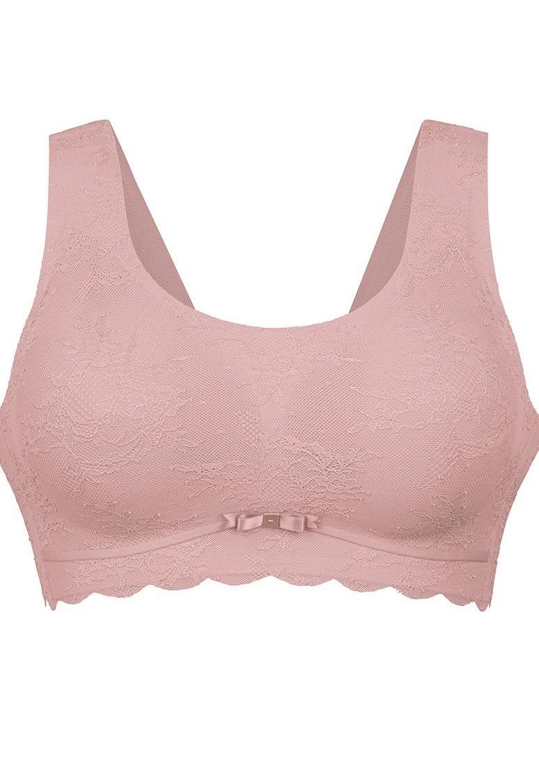 Anita Comfort Bralette Essentials Kant met voorgevormde cups Bloemige kant, uitneembare schuimcups, delicate zijden band (1-delig)