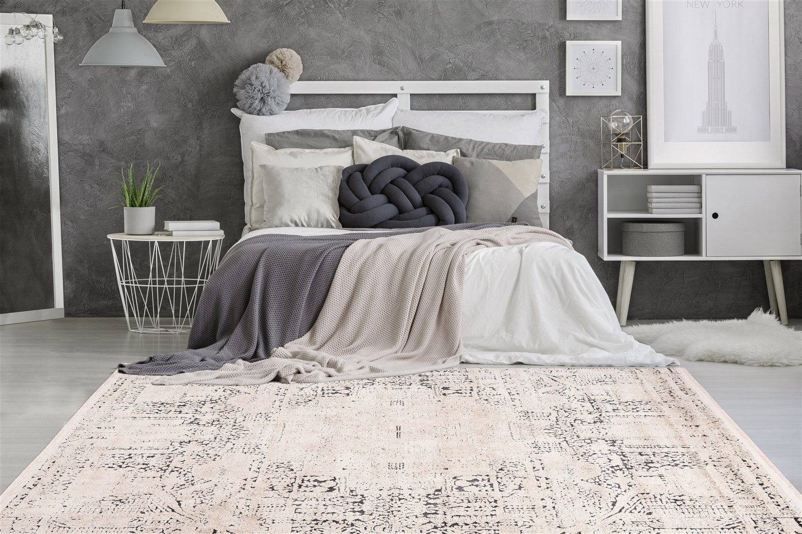 aRTE ESPINA Vloerkleed Palace 400 Soft touch, vintage-ontwerp, subtiele kleuren