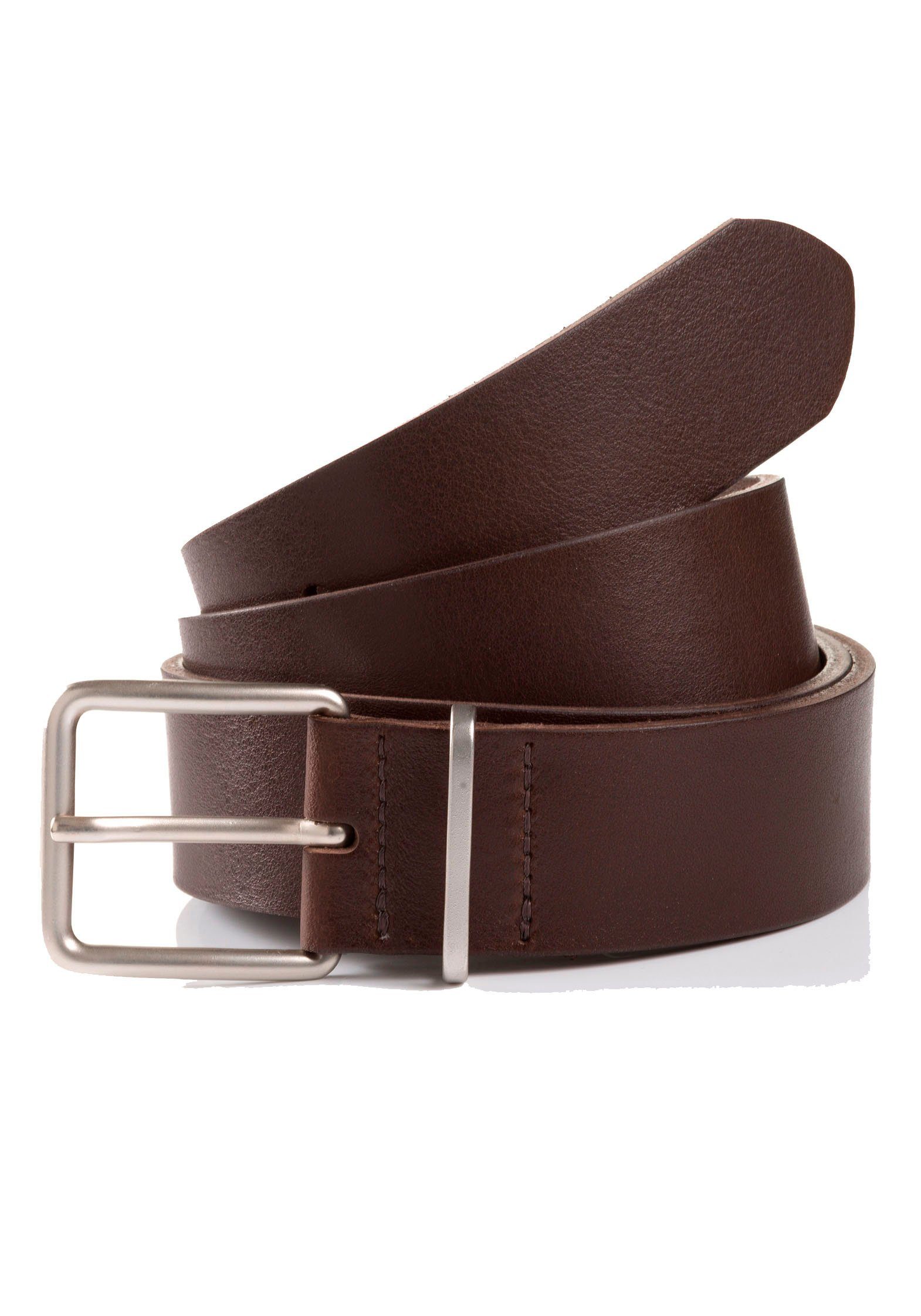 Tom Tailor Leren riem TTREGGIE 3,5 cm brede damesriem, must-have voor denim en formeel dames brede riemen maat 90 bruin